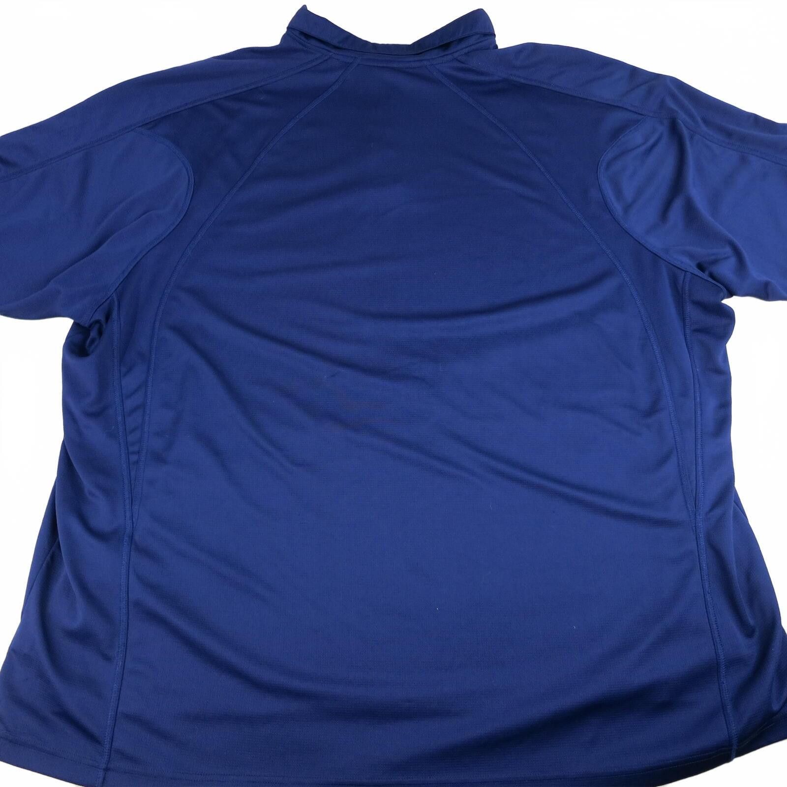 Reebok Reebok Men's Navy Blue Polyester Polo Shirt Size 5XL Size US XXL / EU 58 / 5 - 4 Thumbnail