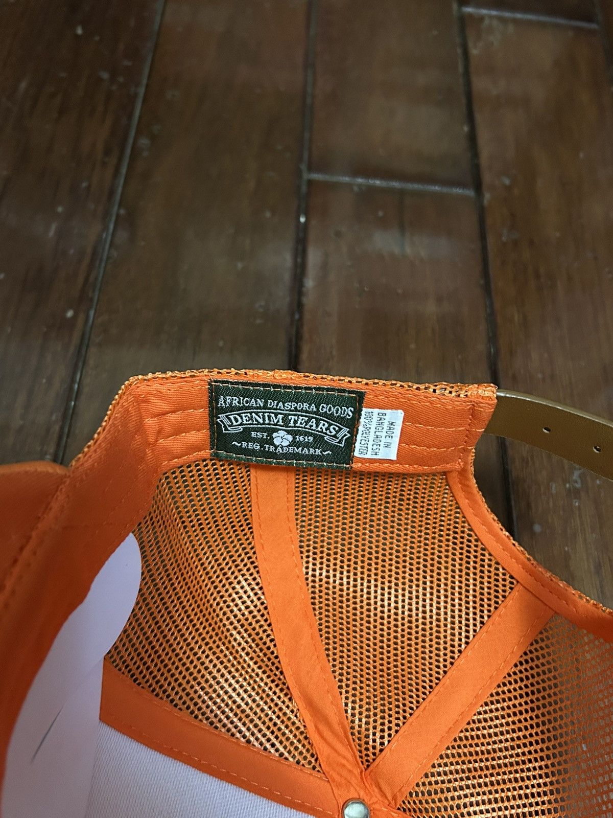 DENIM TEARS Denim Tears ADG Trucker Hat Orange Size ONE SIZE - 6 Thumbnail