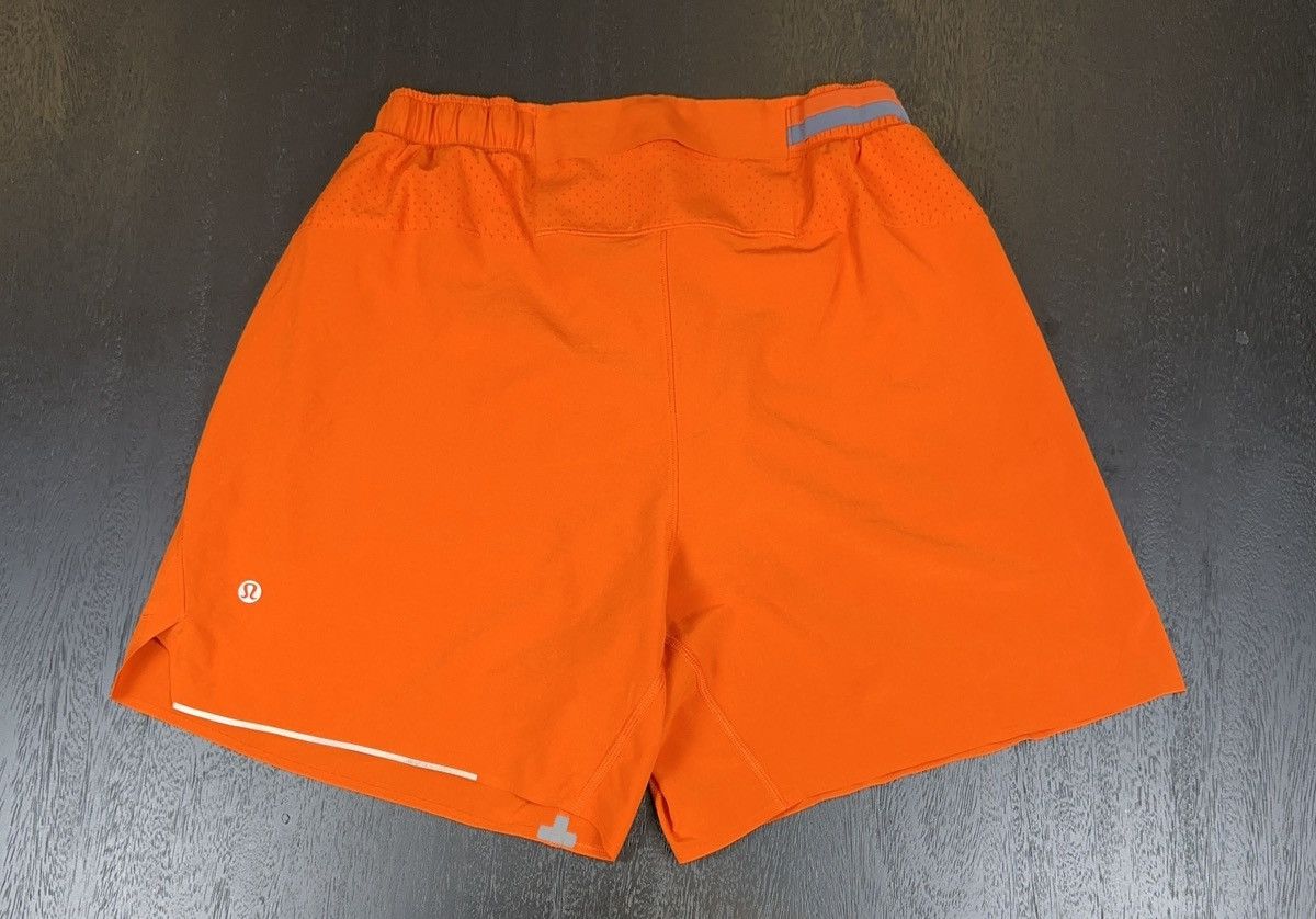 Lululemon Lululemon Fast and Free Lined Running Shorts 5” — Orange (M) Size US 30 / EU 46 - 3 Thumbnail
