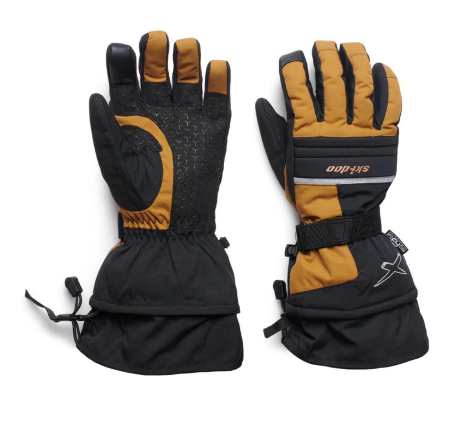 Ski-Doo ski doo x team leather gloves men Khaki Size Small Size ONE SIZE - 3 Thumbnail