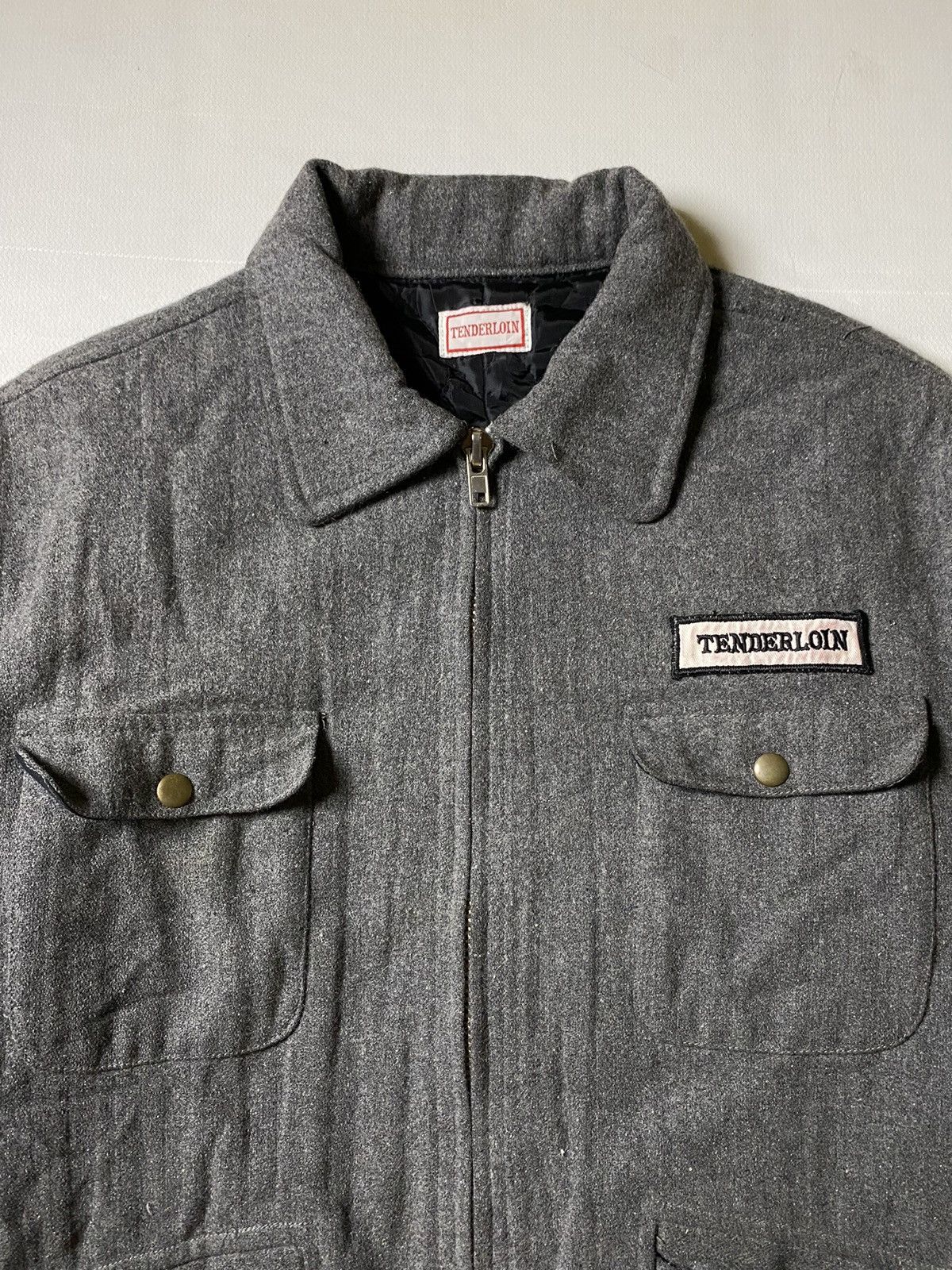 ジャケット・アウター TENDERLOIN MELTON COAT TENDERLOIN - 初期 テンダーロイン メルトン コート ジャケット レザー
