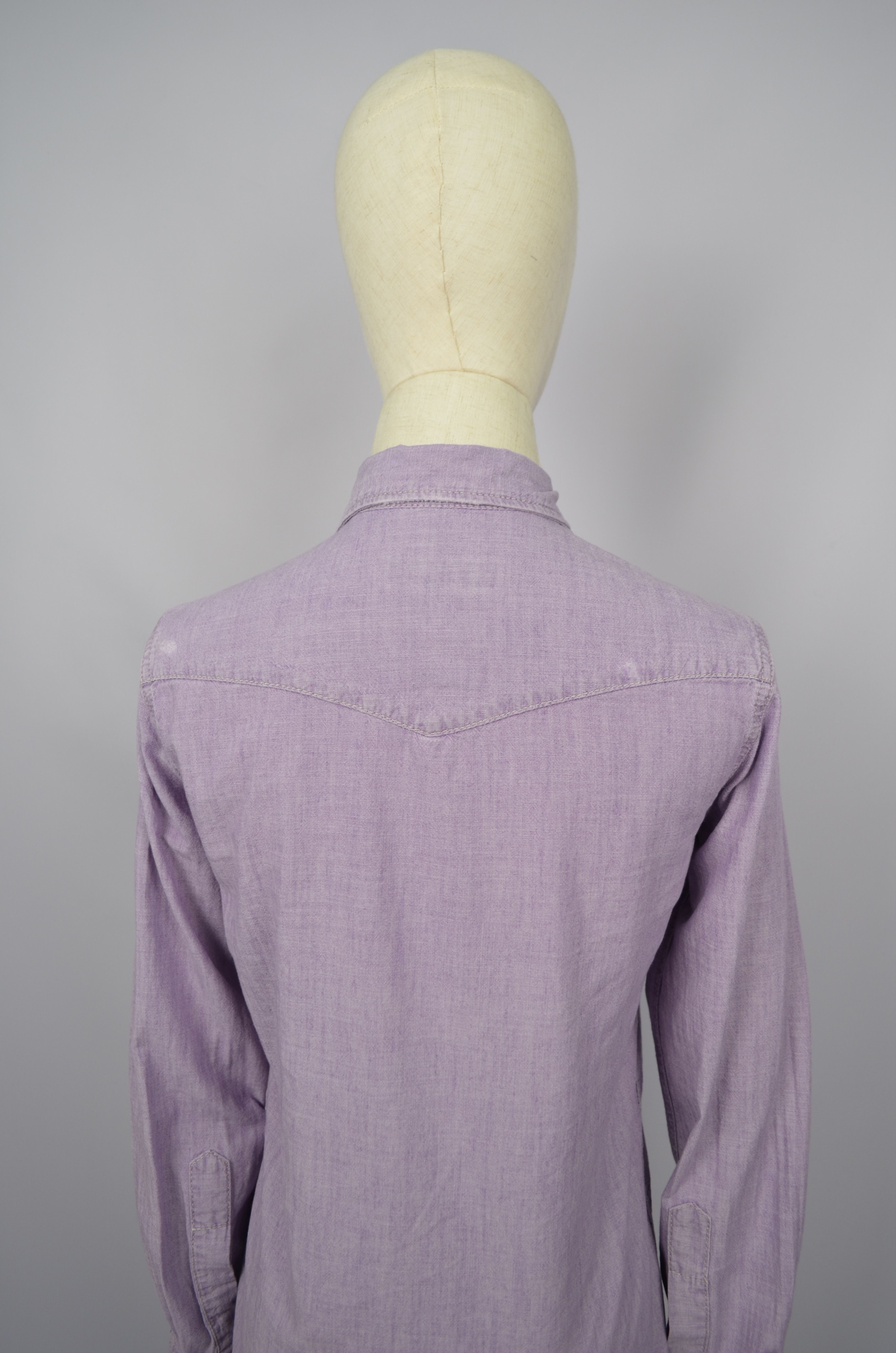 Designer × Dsquared2 Dsquared2 Denim Western Snap Distressed Shirt Violet Size 40 Size S / US 4 / IT 40 - 11 Thumbnail