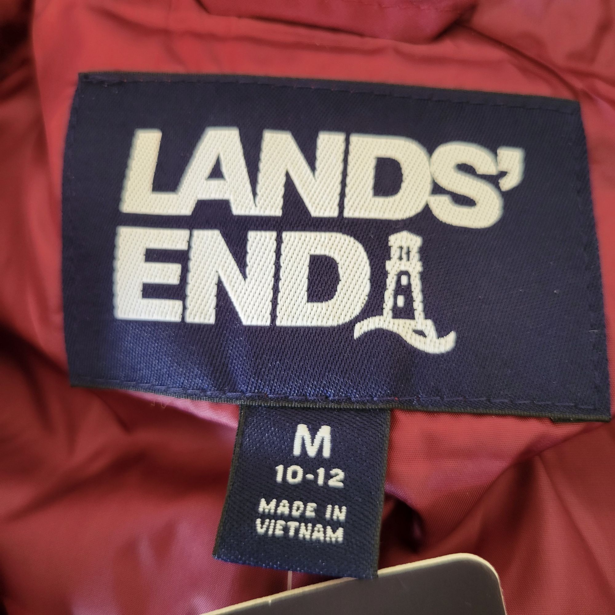 Lands' End Lands End Rich Burgundy Quilted Puffer Vest M 10-12 600 Fill Size M / US 6-8 / IT 42-44 - 2 Thumbnail