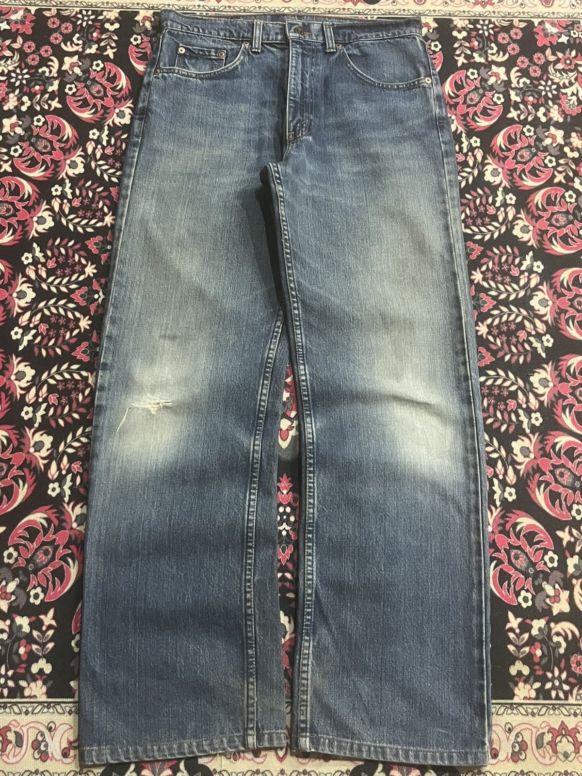 Levi's Vintage Y2K Levi’s 512 Blue Washed Straight Leg Jeans Size US 32 / EU 48 - 1 Thumbnail