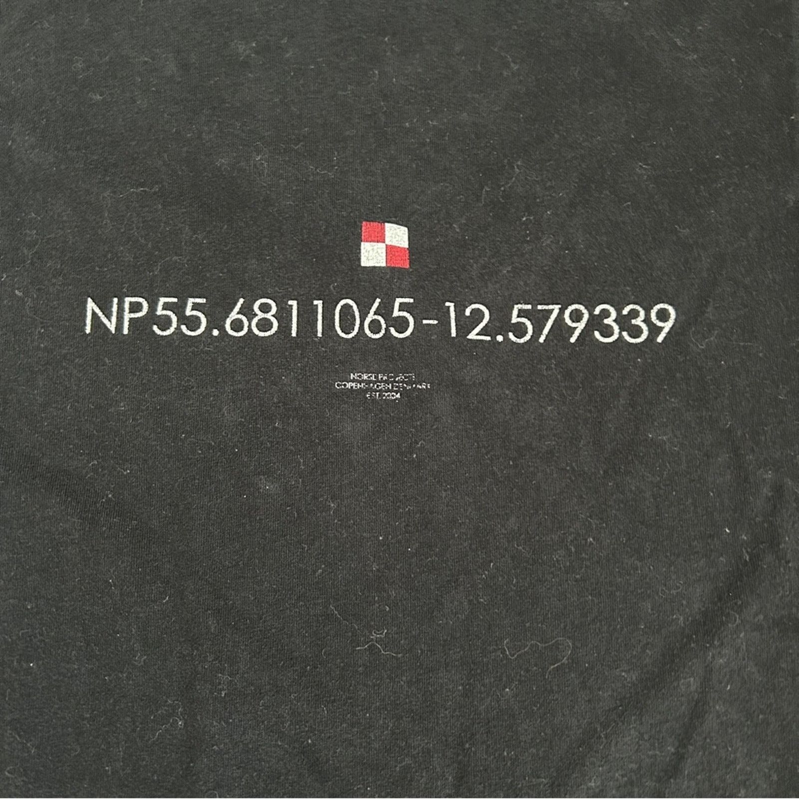 Norse Projects Norse Projects Niels Coordinates logo black tee XL Size US XL / EU 56 / 4 - 3 Thumbnail