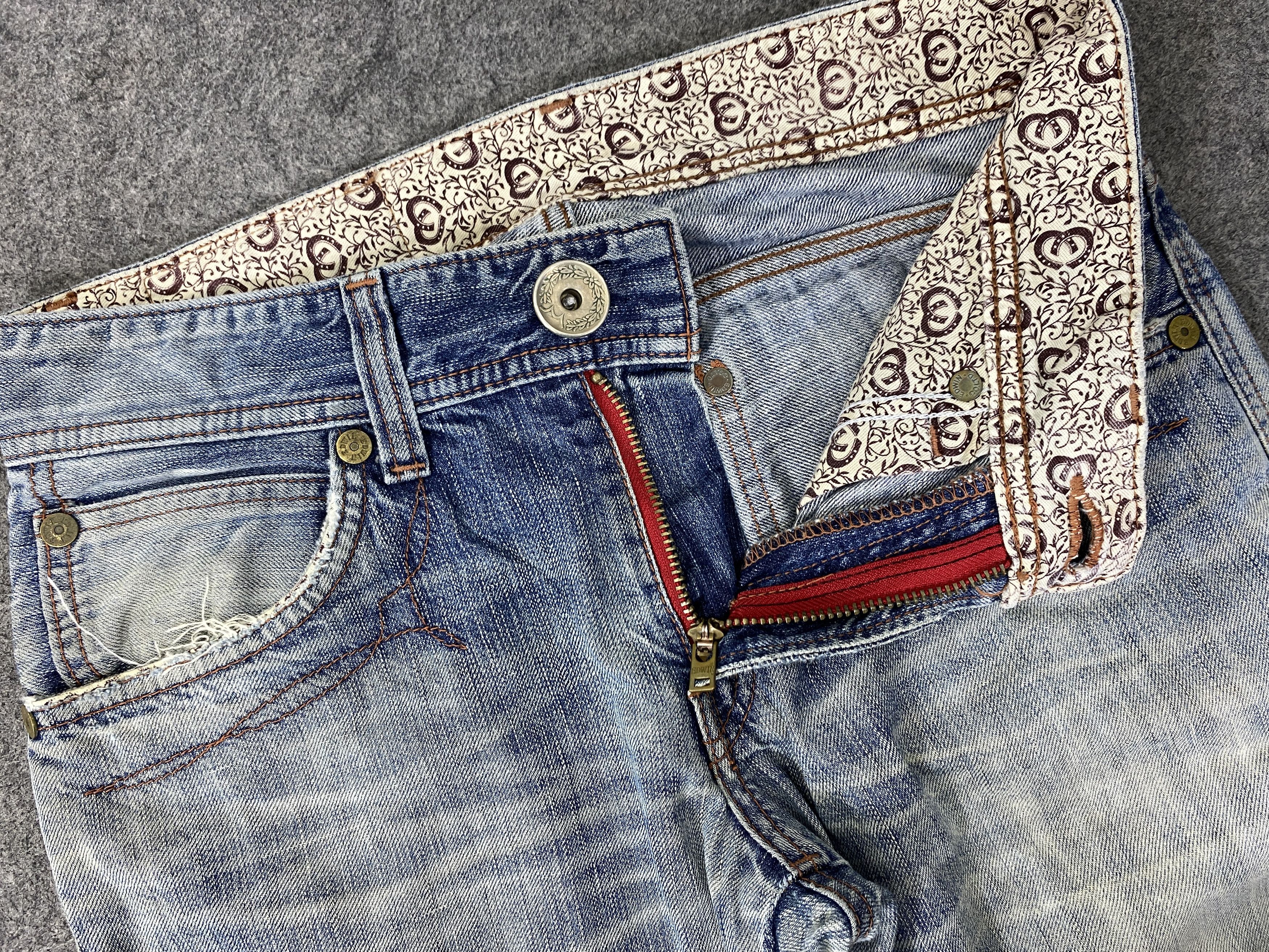 Ed Hardy Faded Blue Vintage Edwin Jeans 30x31.5 Denim - JN3267 Size US 30 / EU 46 - 6 Thumbnail