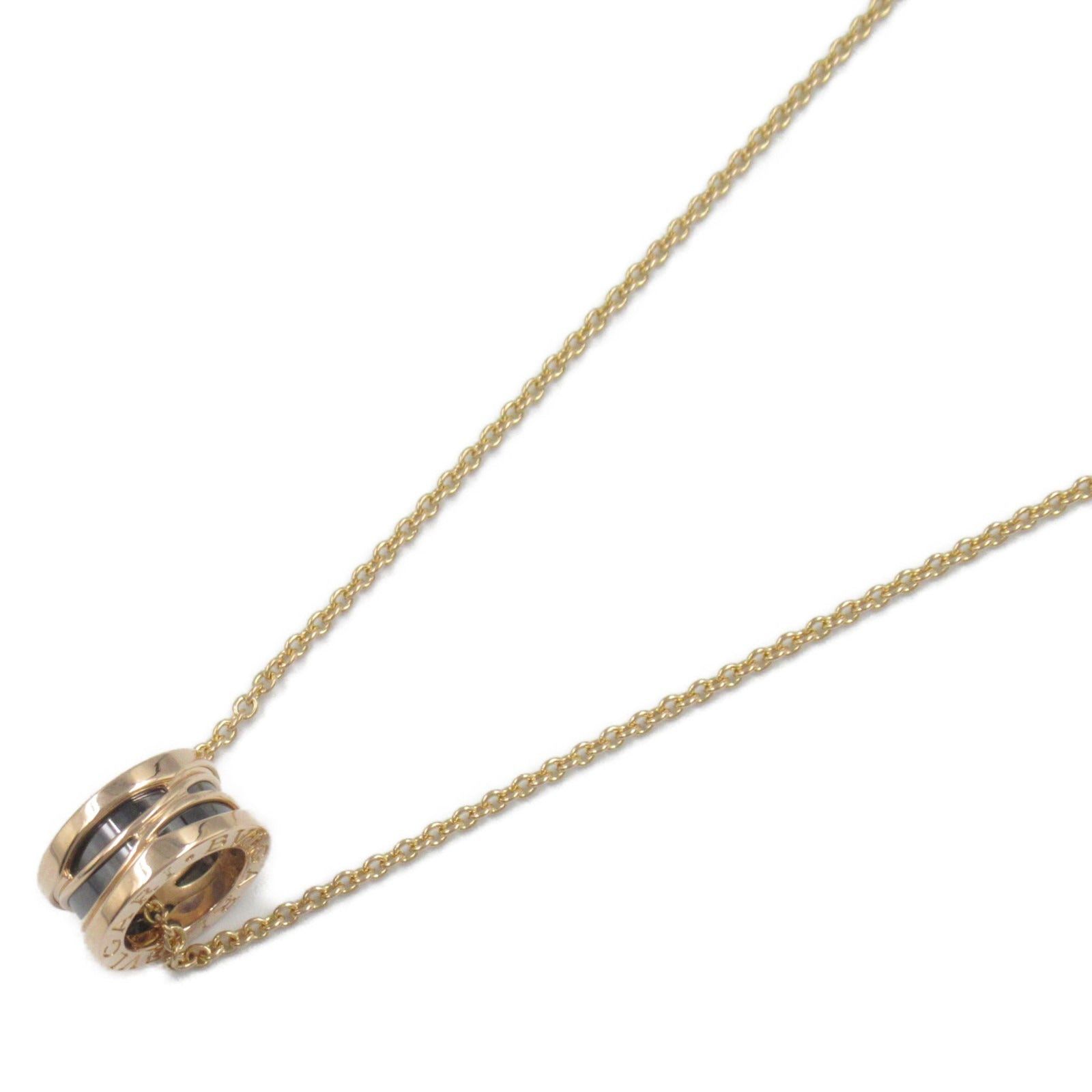 Bvlgari B Zero One Legend Necklace Ceramic K18Pg (Pink Gold) Gold Black