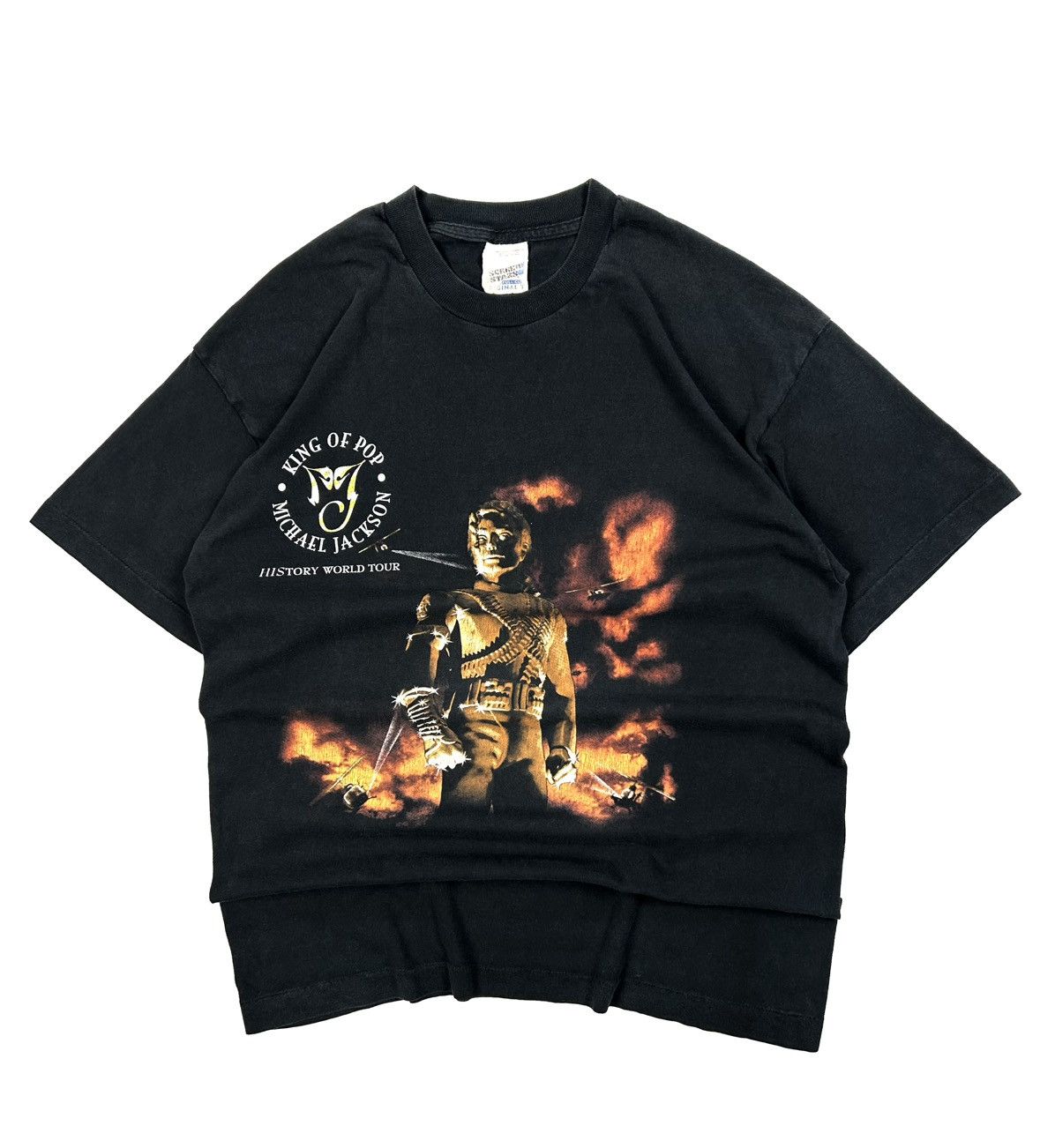 Michael Jackson 1996 Michael Jackson Vintage Tee History World Tour T-Shirt Size US M / EU 48-50 / 2 - 1 Thumbnail