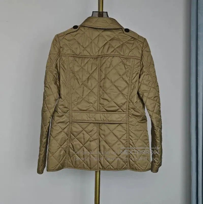 Burberry Burberry Khaki Quilted Short Jacket for Women. Size M / US 6-8 / IT 42-44 - 2 Thumbnail