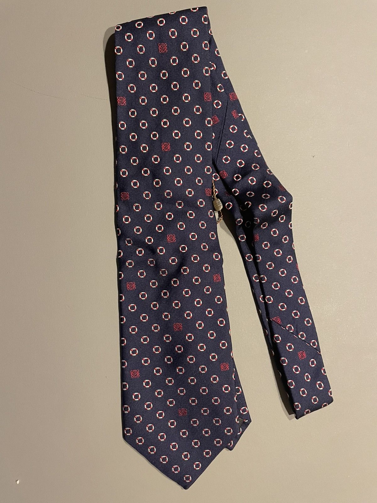 Loewe Loewe blue tie 100% Silk Size ONE SIZE - 1 Thumbnail