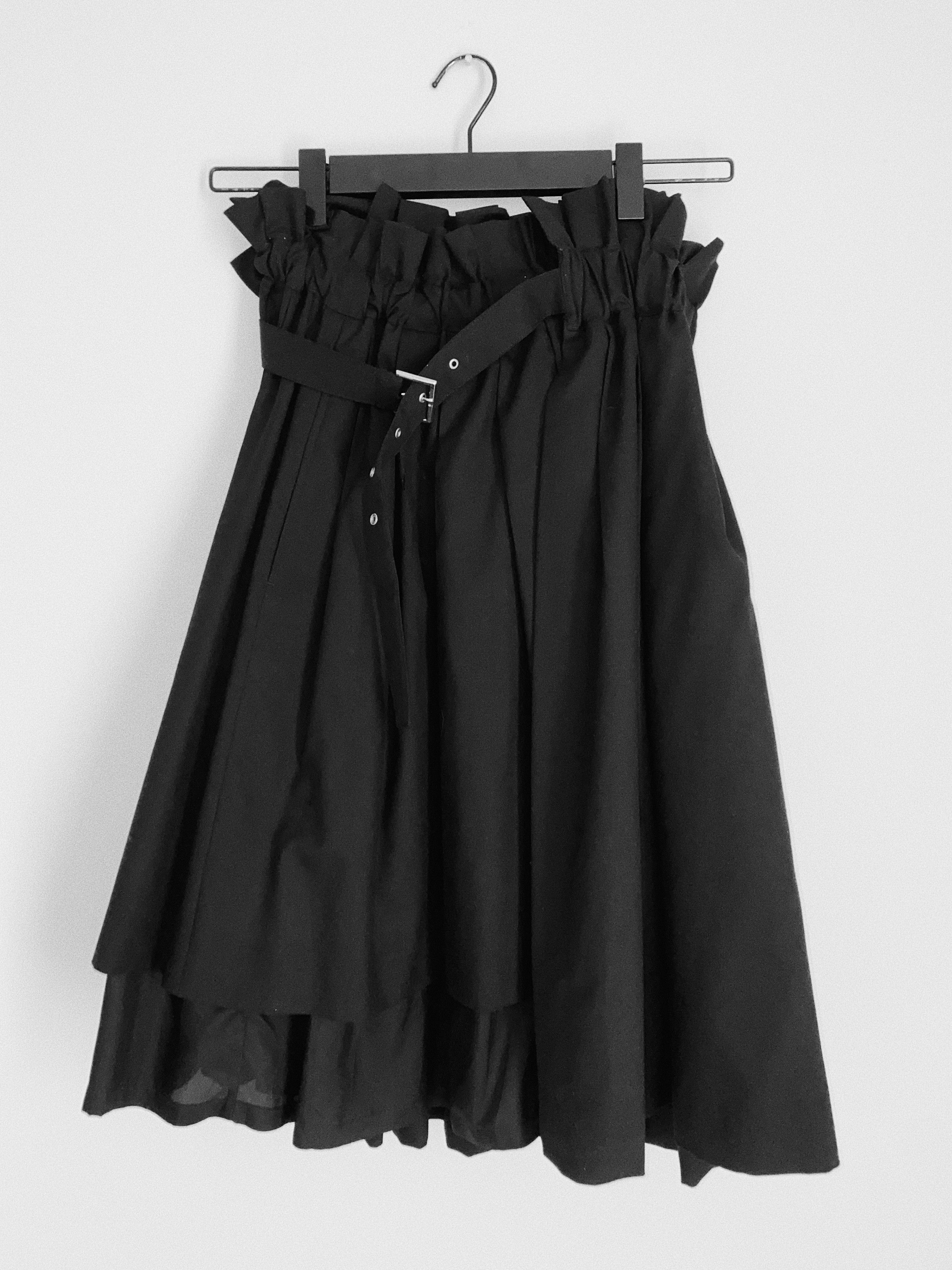 Comme des Garcons RARE Comme des Garçons Noir Kei Ninomiya Pleated Wool Skirt Size 25" / US 0 / IT 36 - 1 Thumbnail