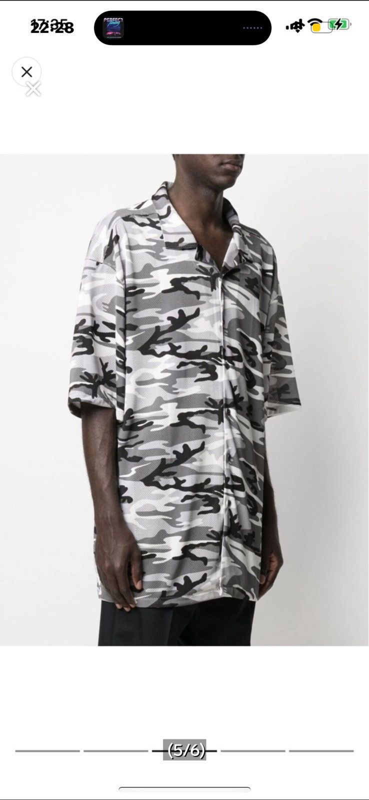Balenciaga Camo shirt Size US XL / EU 56 / 4 - 5 Thumbnail