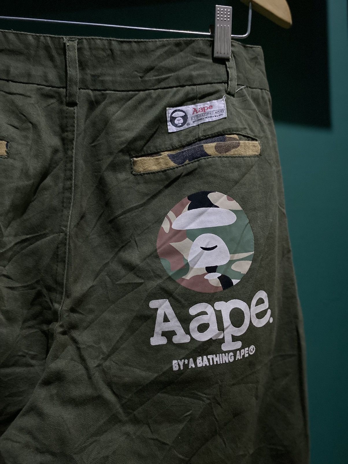 Aape AAPE BY A BATHING APE Camo Hem Shortpants Size US 30 / EU 46 - 3 Thumbnail