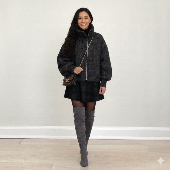 10 Corso Como Gray Suede Over The Knee Heeled Boots - 36 / 5.5-6US ​🇮🇹 Size US 6 / IT 36 - 11 Thumbnail