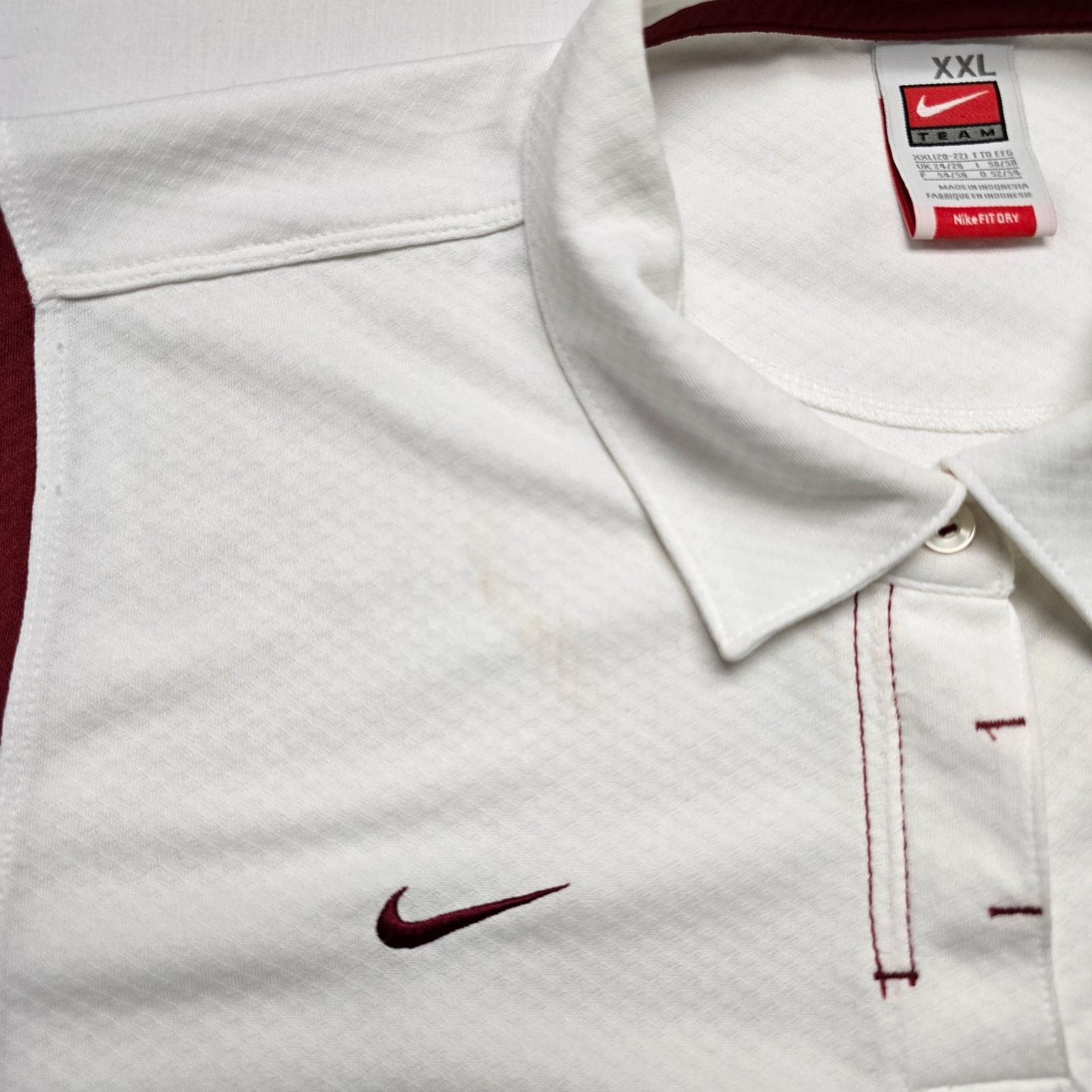 Nike Nike Oklahoma Sooners Polo Shirt Fit Dry White OU Oklahoma Size US XXL / EU 58 / 5 - 3 Thumbnail