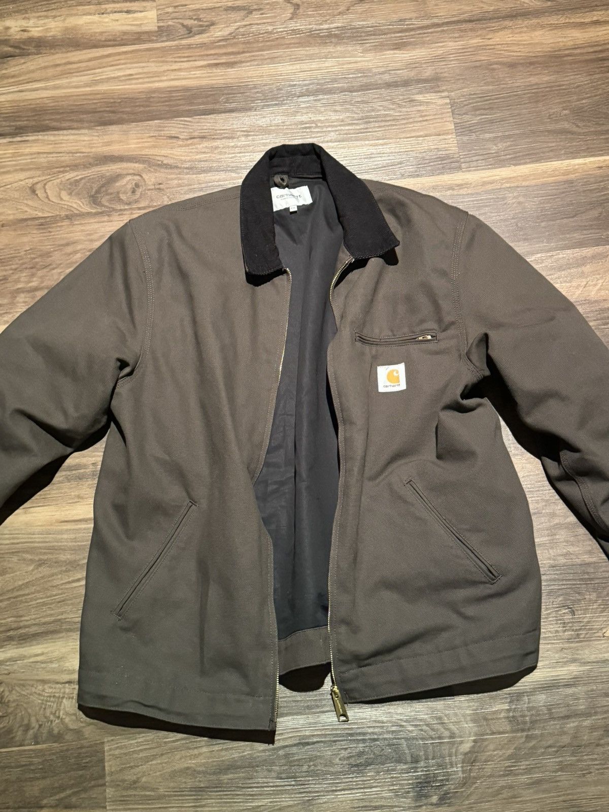 image of Carhartt Wip Detroit Jacket Dark Brown, Men's (Size 2XL)