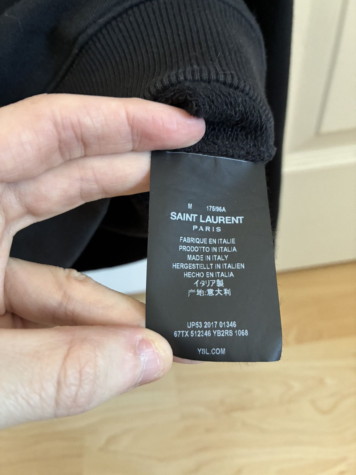 Saint Laurent Paris Saint Laurent Rhinestones Logo Sweater Size US M / EU 48-50 / 2 - 5 Thumbnail