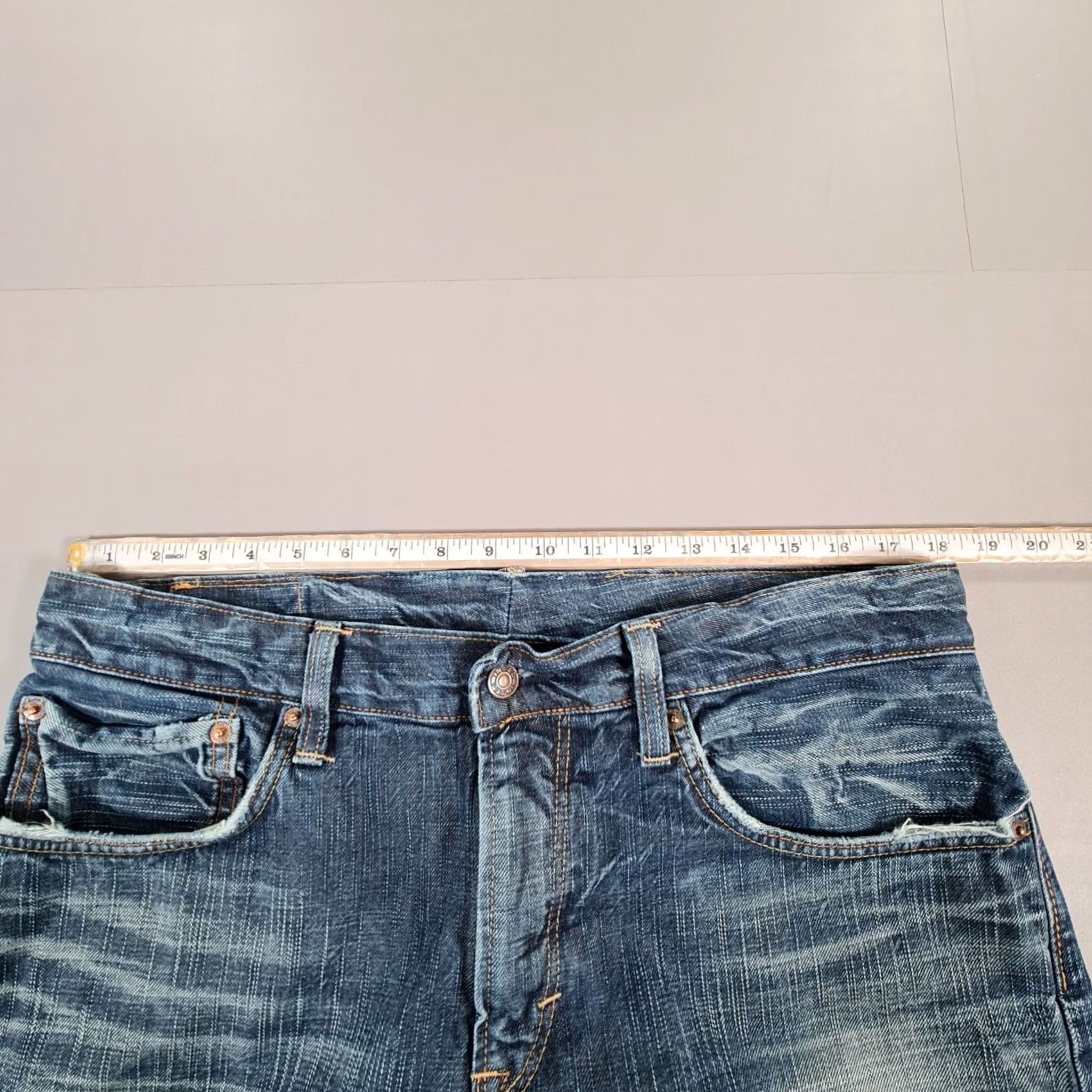Edwin Edwin Mens Jeans Blue W36 L34 Regular Fit Denim Straight Leg 5-Pocket Zip Fly Button Closure Mens Jeans Regular Blue Size US 36 / EU 52 - 7 Thumbnail