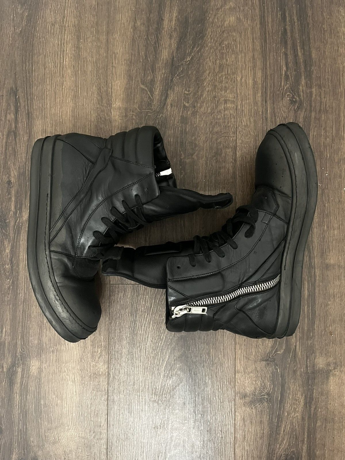 Rick Owens Black Geobasket | Grailed