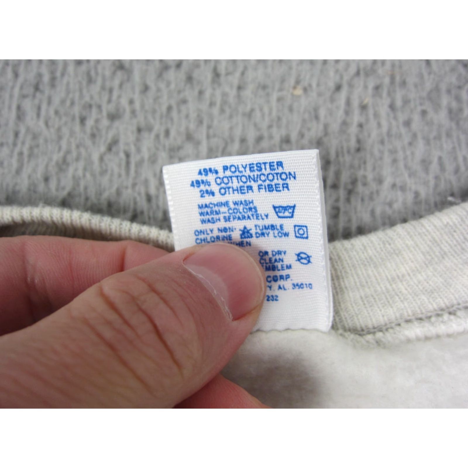 Jerzees VINTAGE Jerzees Grandpa Sweatshirt 2XL Gray Mens 90s Pullover Crew Neck Cotton Fleece Made in USA Size US XXL / EU 58 / 5 - 7 Thumbnail