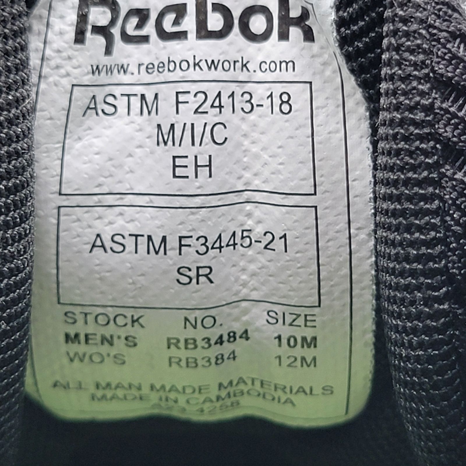 Reebok Reebok Nano X1 Adventure Work Mid Cut CT Black Wm Sz 12M Size US 10 / EU 43 - 7 Thumbnail