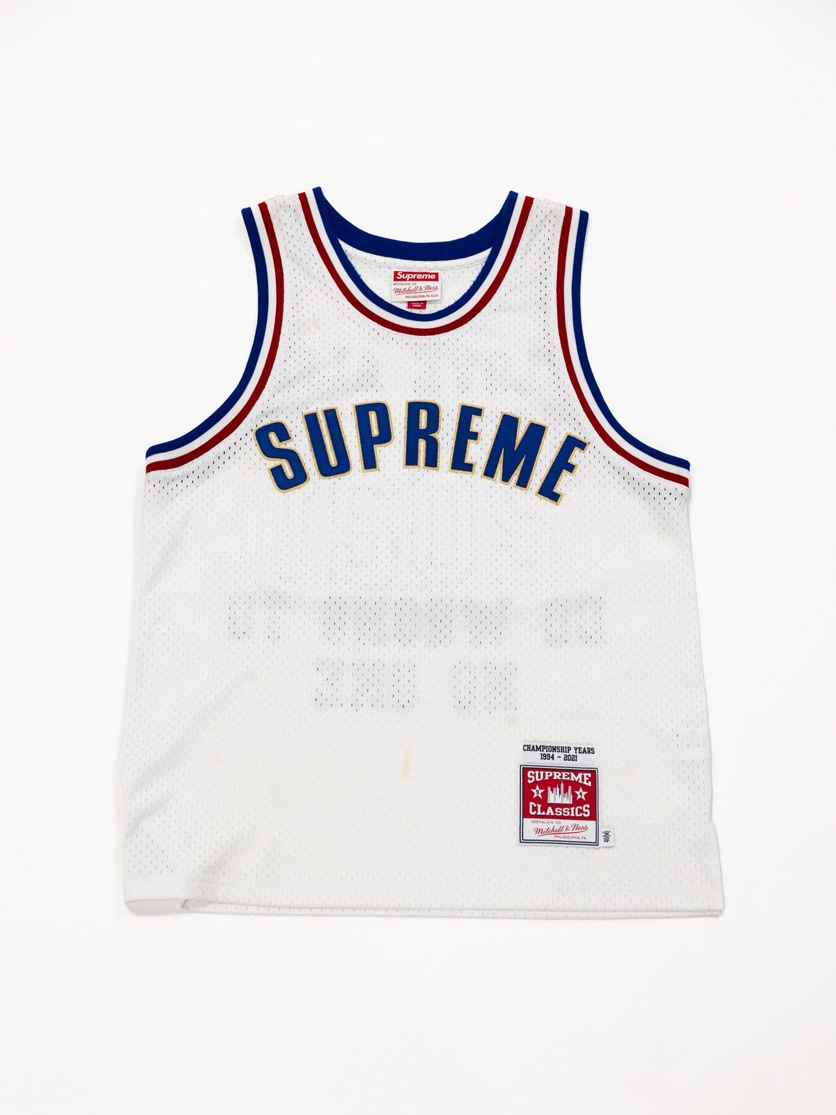 Supreme Supreme Mitchell u0026 Ness Basketball Jersey | Grailed