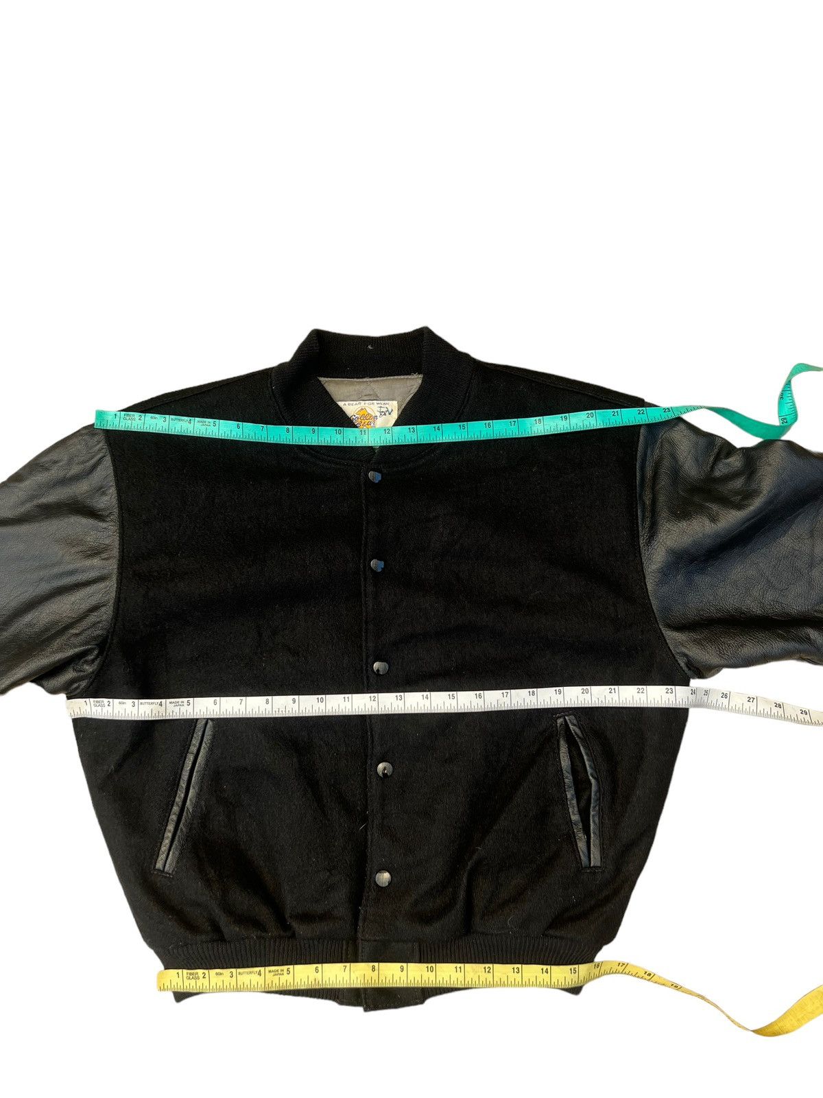 Golden Bear Vintage 80s Golden Bear Black Varsity Bomber Jacket Size US S / EU 44-46 / 1 - 17 Thumbnail
