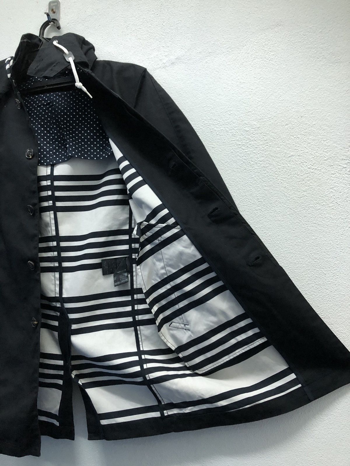 NANO universe × Vintage Nano Universe Tokyo Black Cotton Hooded Coat – Size S Size US S / EU 44-46 / 1 - 11 Thumbnail