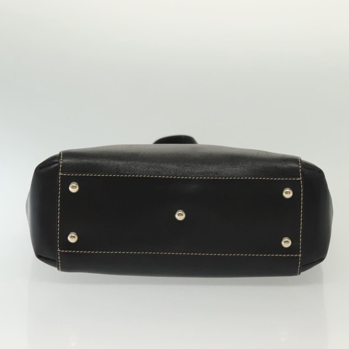 Gucci GUCCI Tote Bag Leather Gold Black Size ONE SIZE - 11 Thumbnail