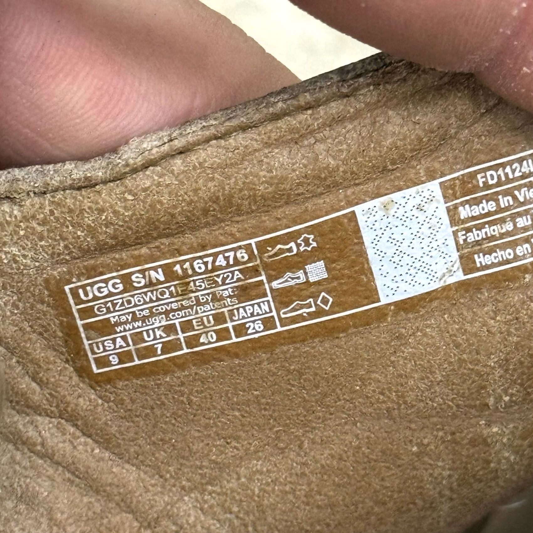 Ugg UGG Heights Slide Platform Sandals 1167476-CHE Chestnut Womens Size 9 Slid e Sandal Wedge Comfort Rubber Suede Casual Spring Summer Womens Size US 7 / IT 37 - 3 Thumbnail