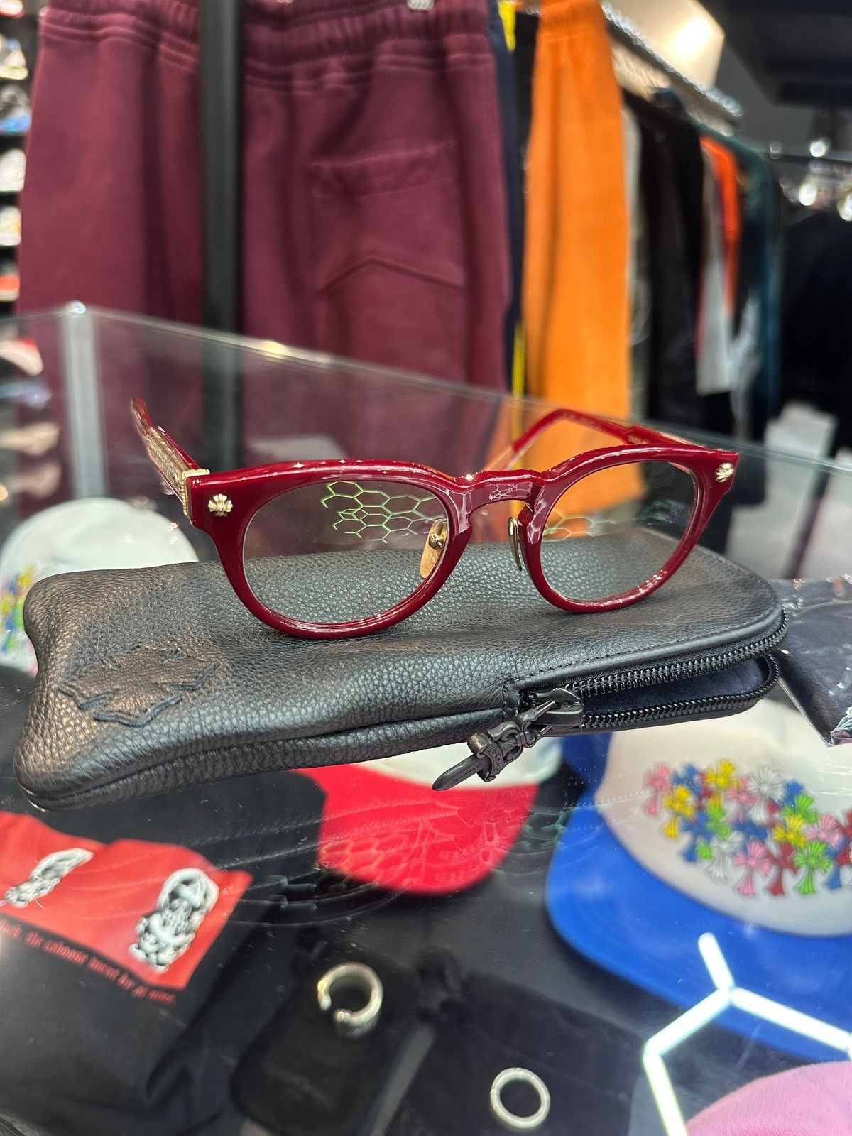 Chrome Hearts Chrome Hearts Glasses “Red Dingalinglong” Size ONE SIZE - 1 Thumbnail