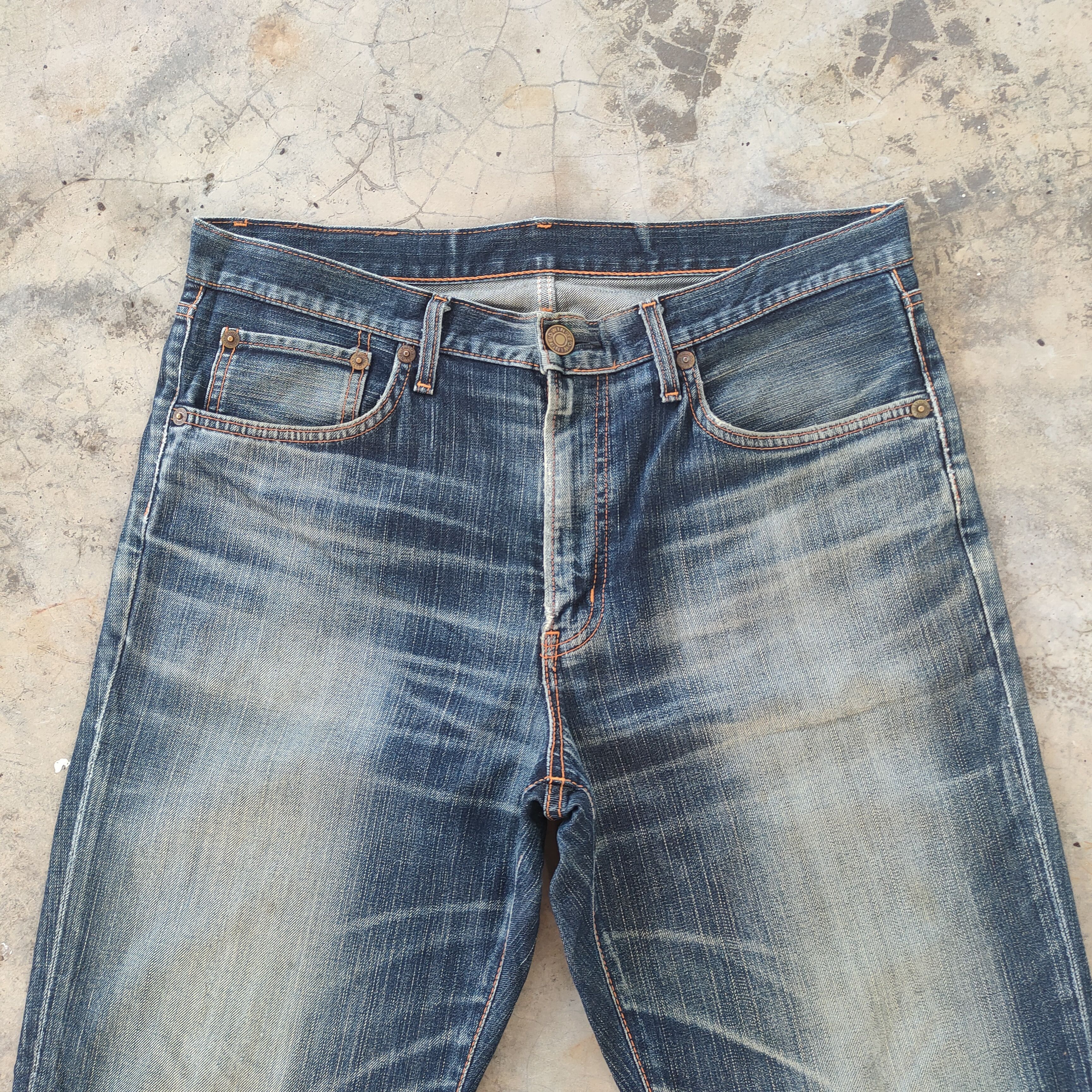 Edwin W36 VINTAGE EDWIN FADED DISTRESSED JEANS DENIM PANTS Size US 36 / EU 52 - 3 Thumbnail