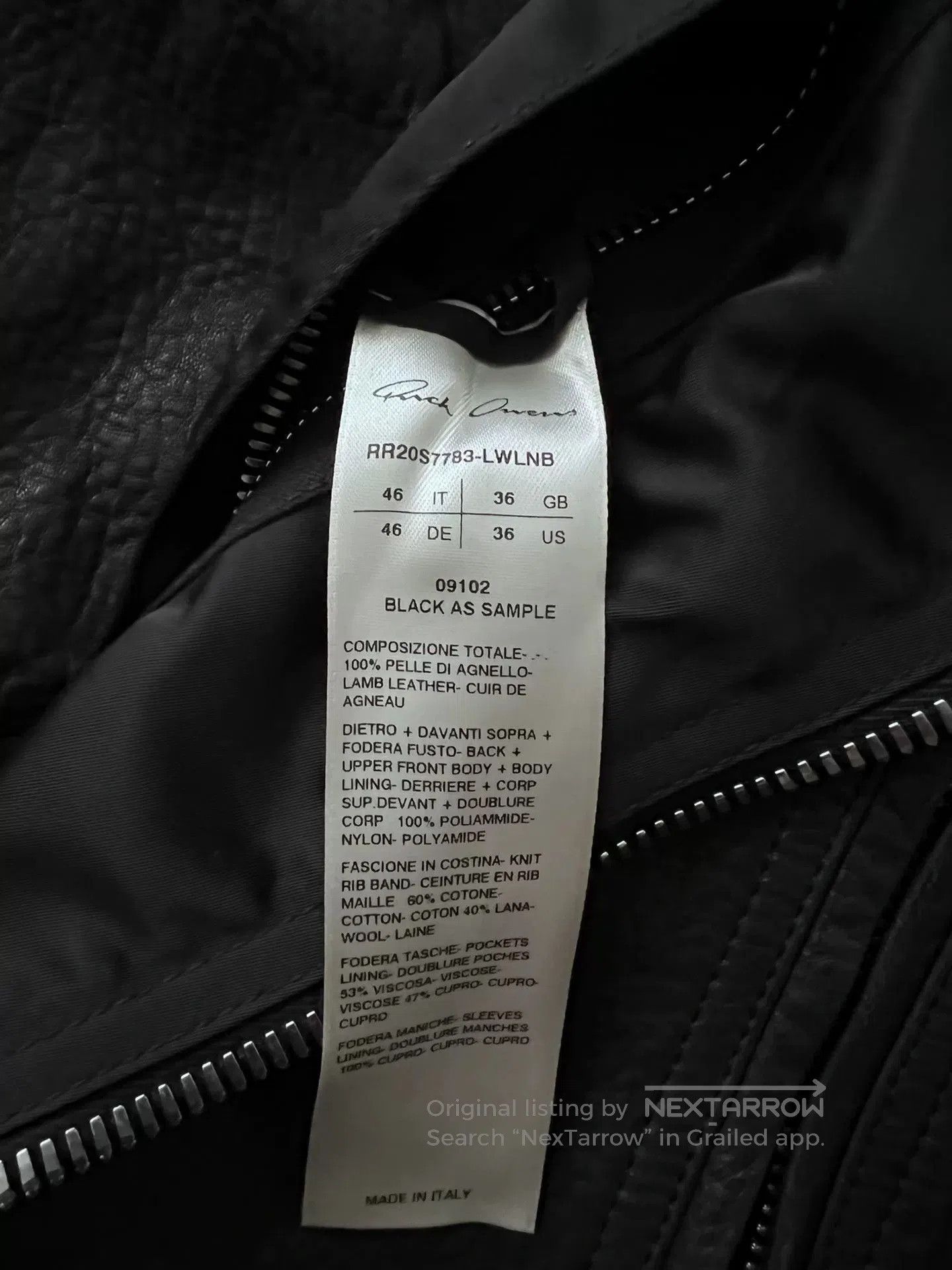 Rick Owens Rick Owens SS20 Short Leather Jacket. Size US S / EU 44-46 / 1 - 5 Thumbnail