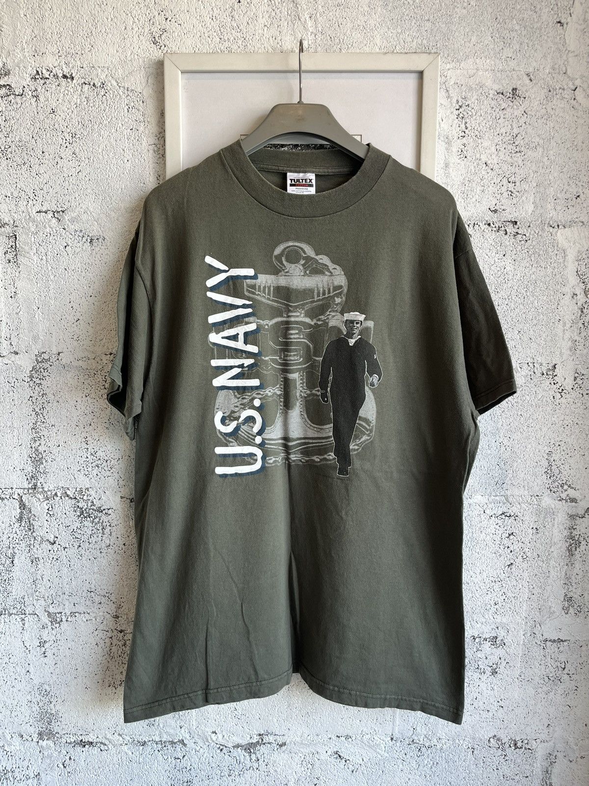 Vintage Vintage US. NAVY 1996’s Tshirt Size US XL / EU 56 / 4 - 2 Thumbnail