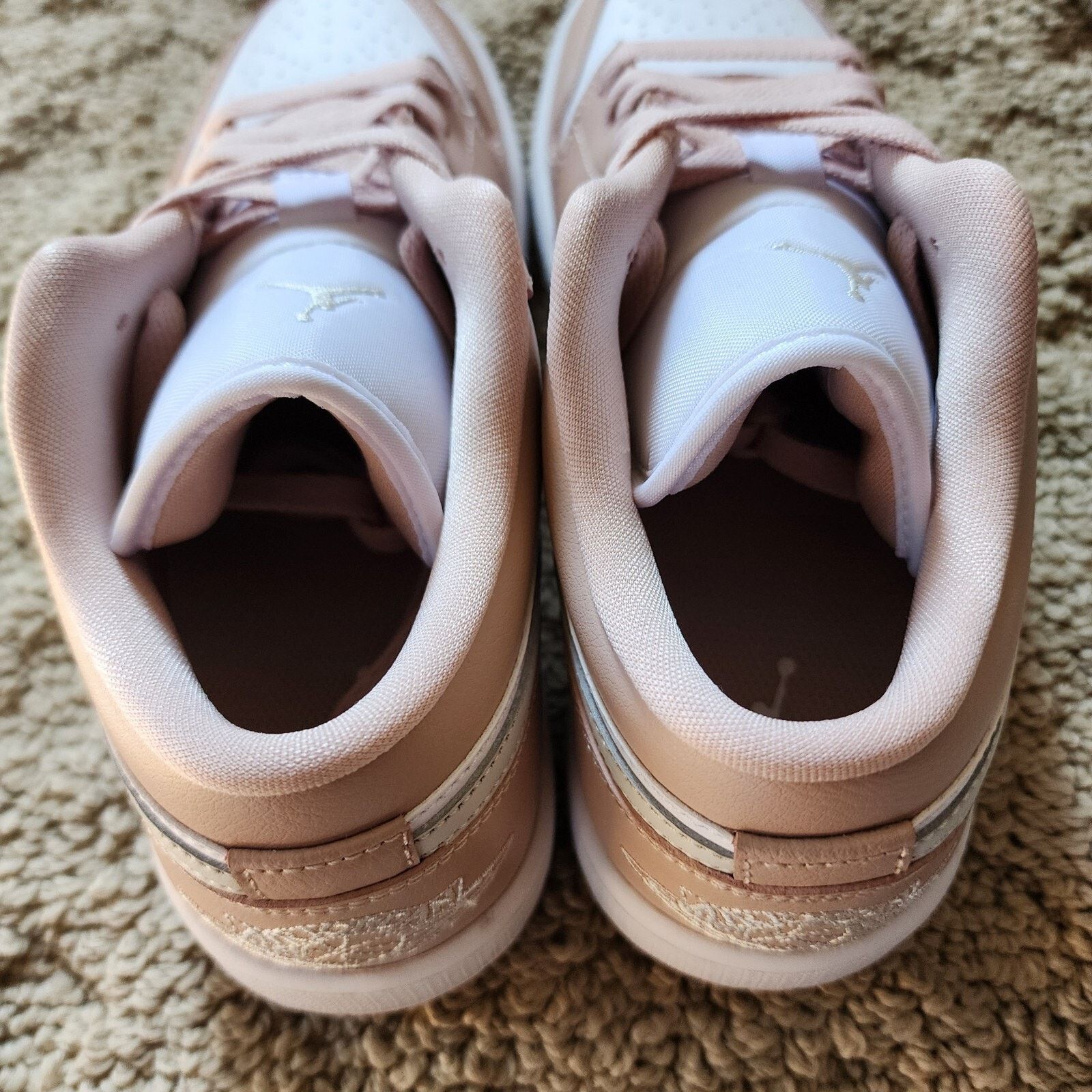 Jordan Brand Wmns Air Jordan 1 Low Pink White Grey Brand New Sz 8.5 Size US 8.5 / IT 38.5 - 6 Thumbnail