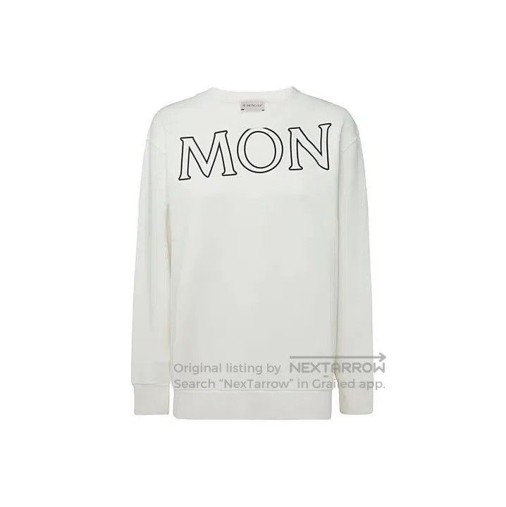 Moncler Moncler Solid Letter Print Crewneck Sweatshirt. Size US M / EU 48-50 / 2 - 1 Thumbnail