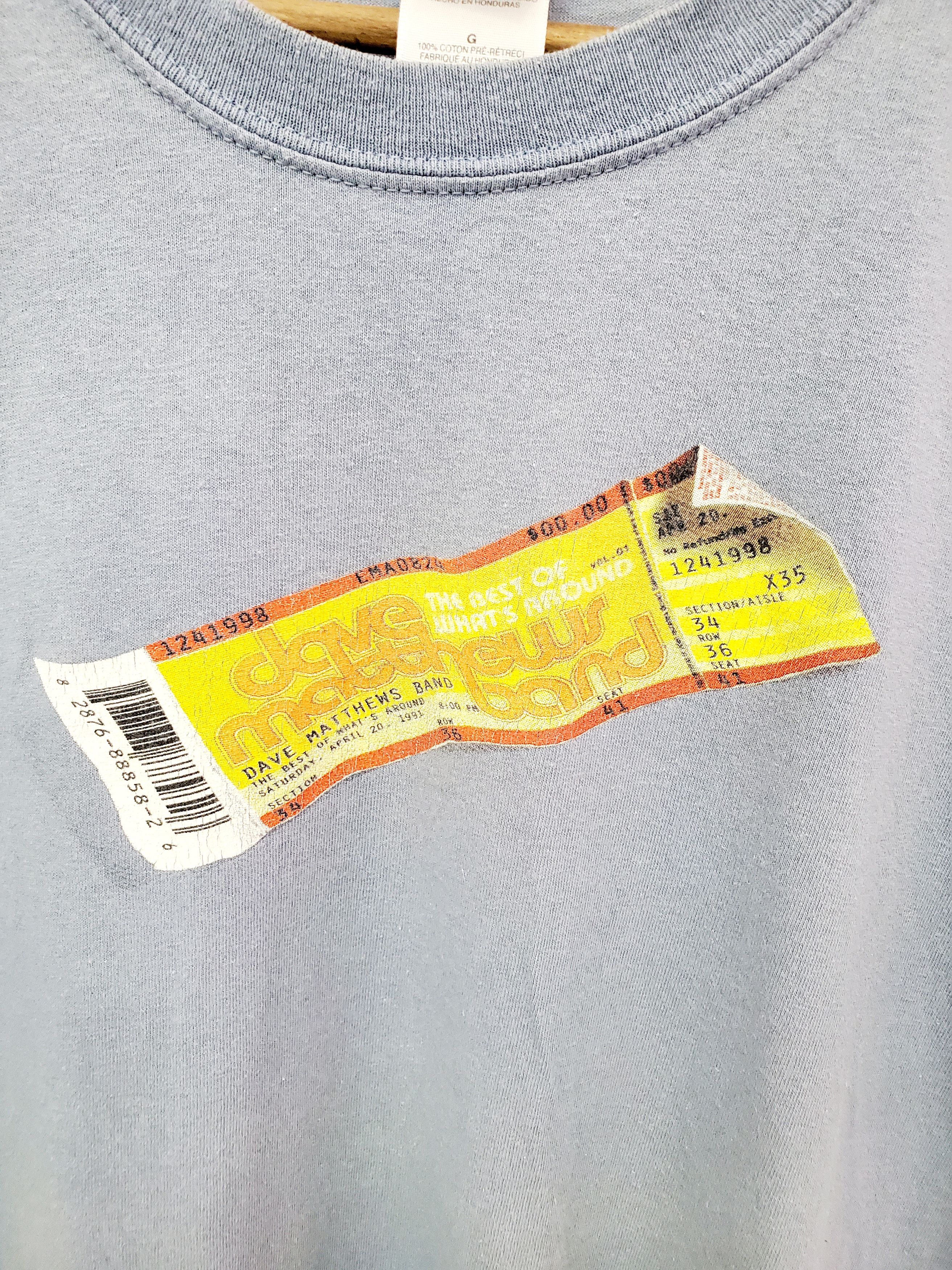 Band Tees × Vintage Vintage Dave Matthews Band Rock Tshirt size L Size US L / EU 52-54 / 3 - 3 Thumbnail