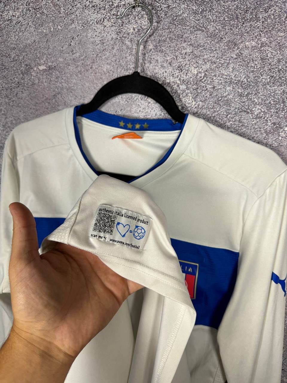Puma Italy National Team 2012/13 Puma LS Soccer Jersey Size US L / EU 52-54 / 3 - 9 Thumbnail