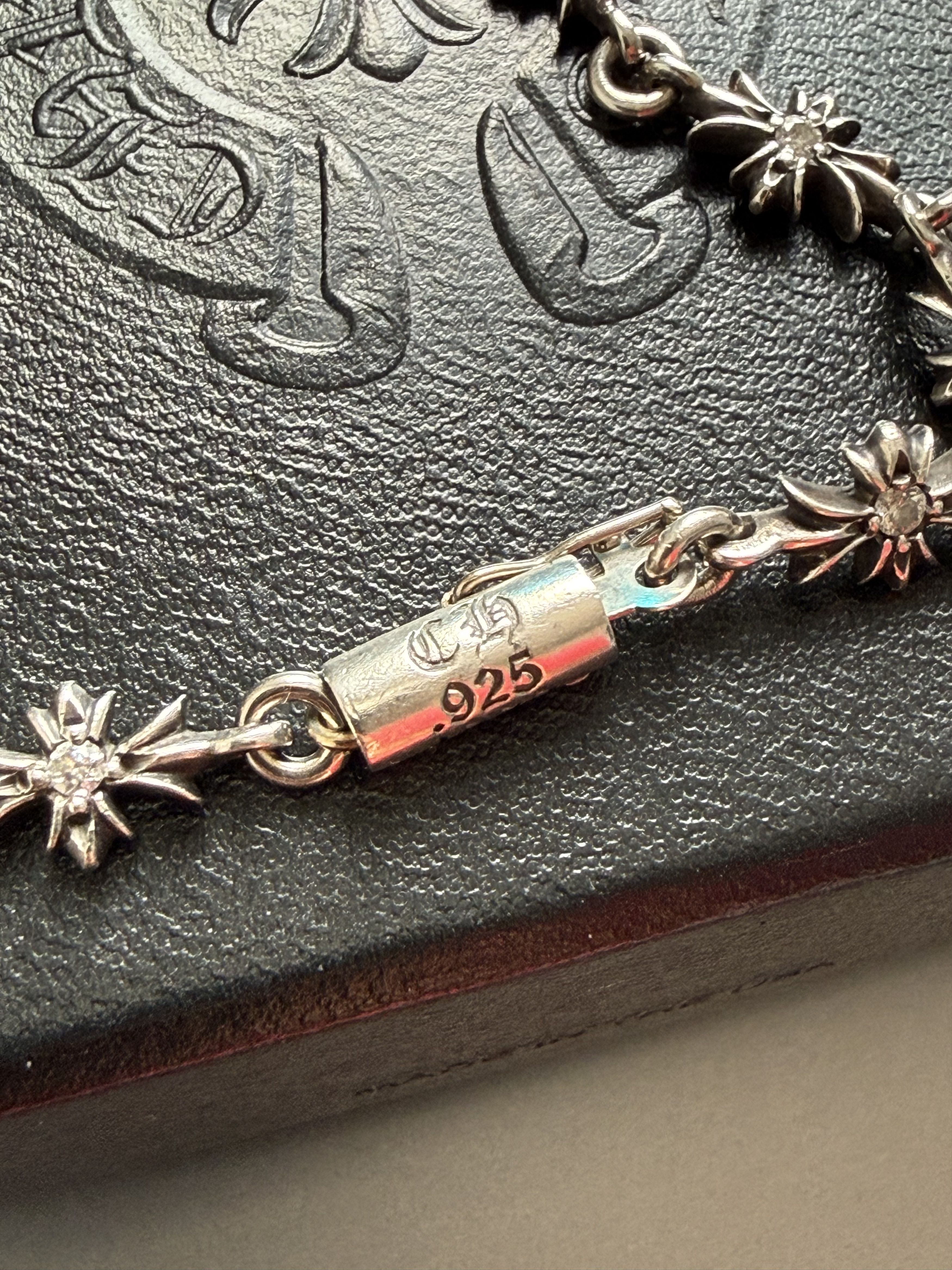 Chrome Hearts Chrome Hearts Diamond Tiny E .925 Silver 12 Link Bracelet Size ONE SIZE - 9 Thumbnail
