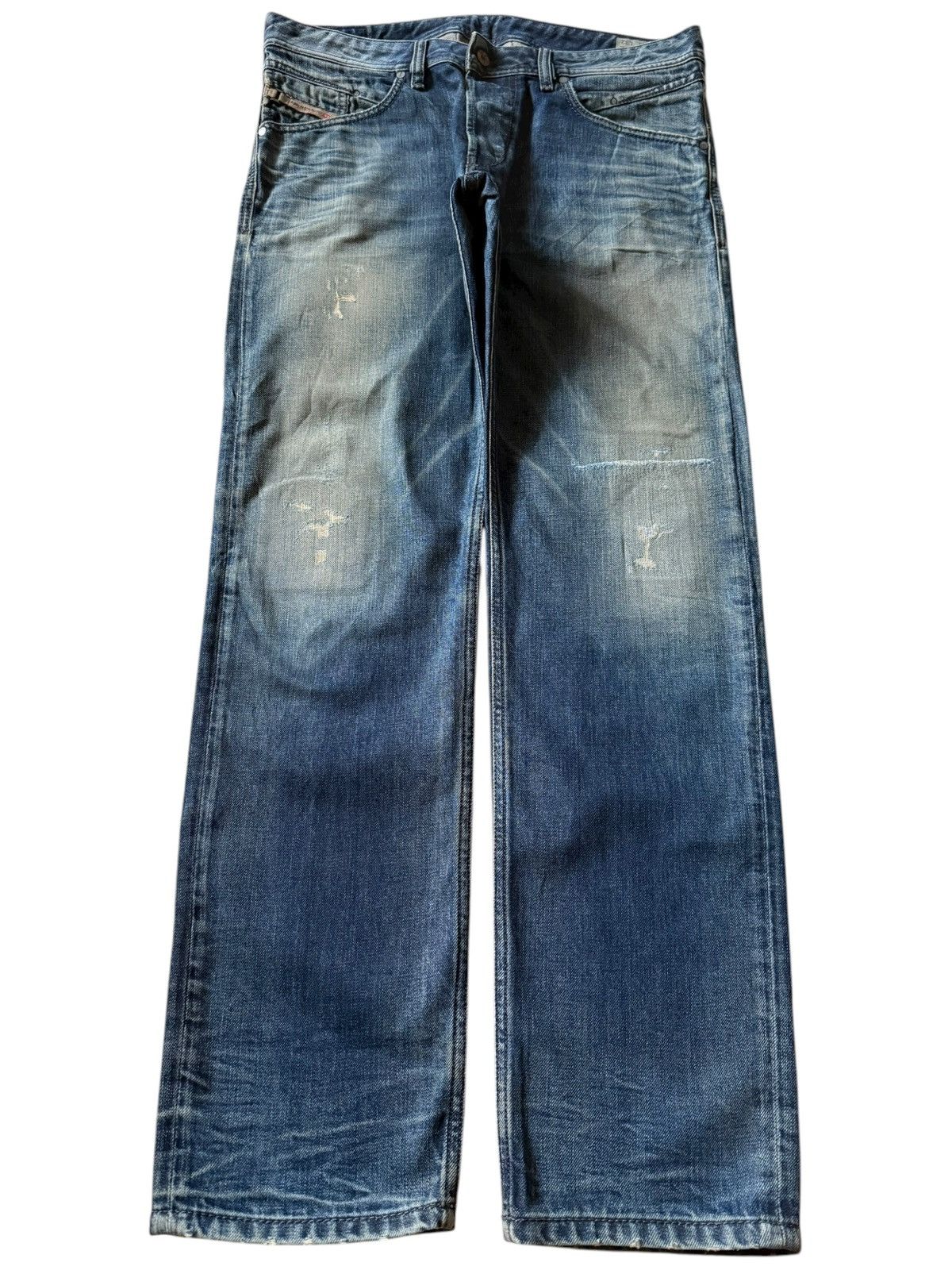 Diesel Vintage Diesel Belther Mud Wash Distressed Jeans Size 35" - 1 Thumbnail
