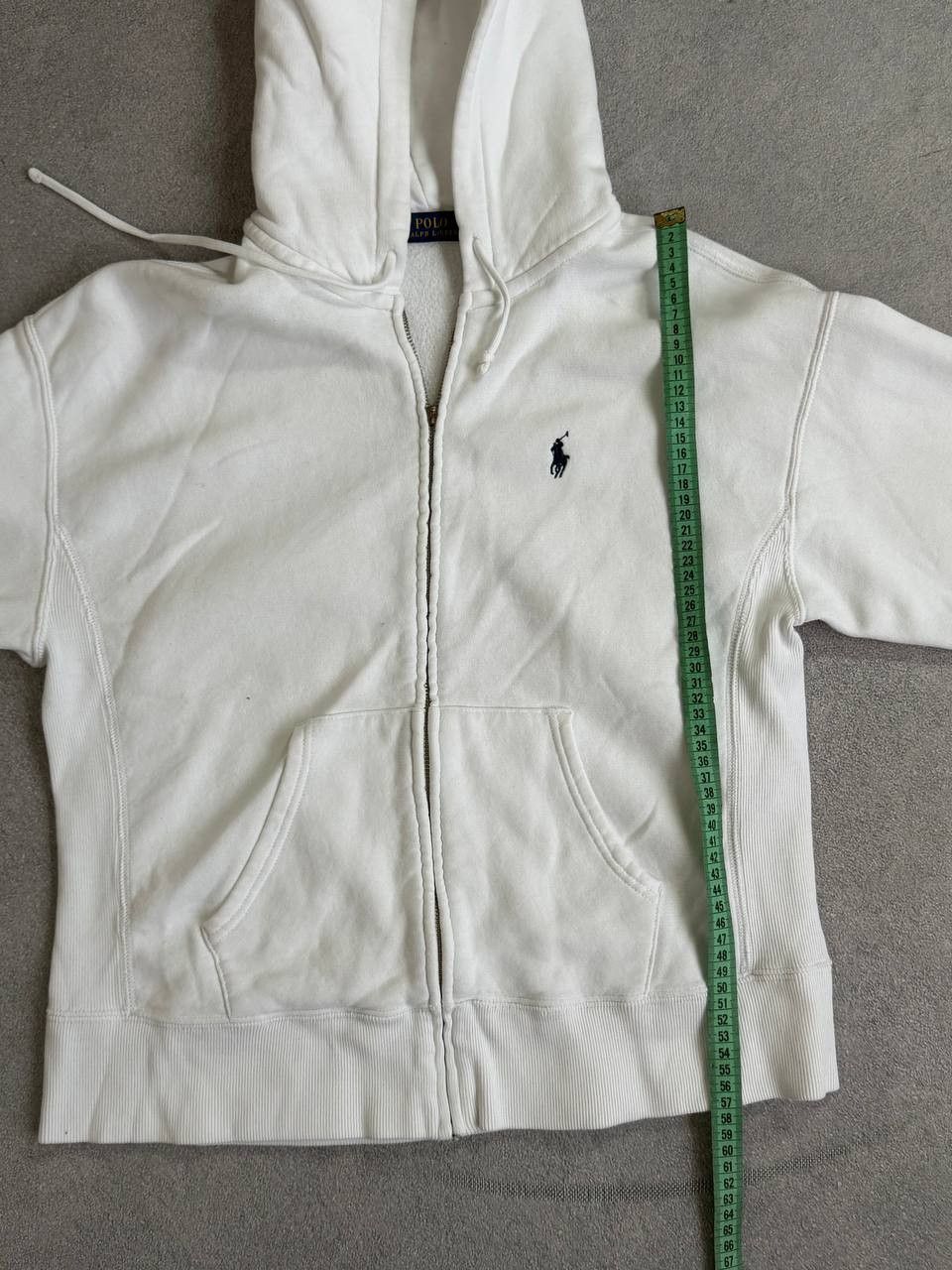 Polo Ralph Lauren Polo Ralph Lauren White Zip-Up Hoodie Y2K Avant-garde Size US M / EU 48-50 / 2 - 13 Thumbnail
