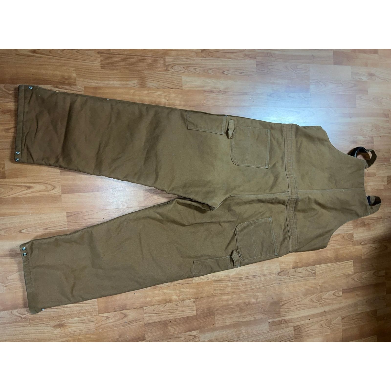 Carhartt Carhartt Bib Overalls Quilt Coveralls Duck Canvas 40x30 Size US XXL / EU 58 / 5 - 7 Thumbnail