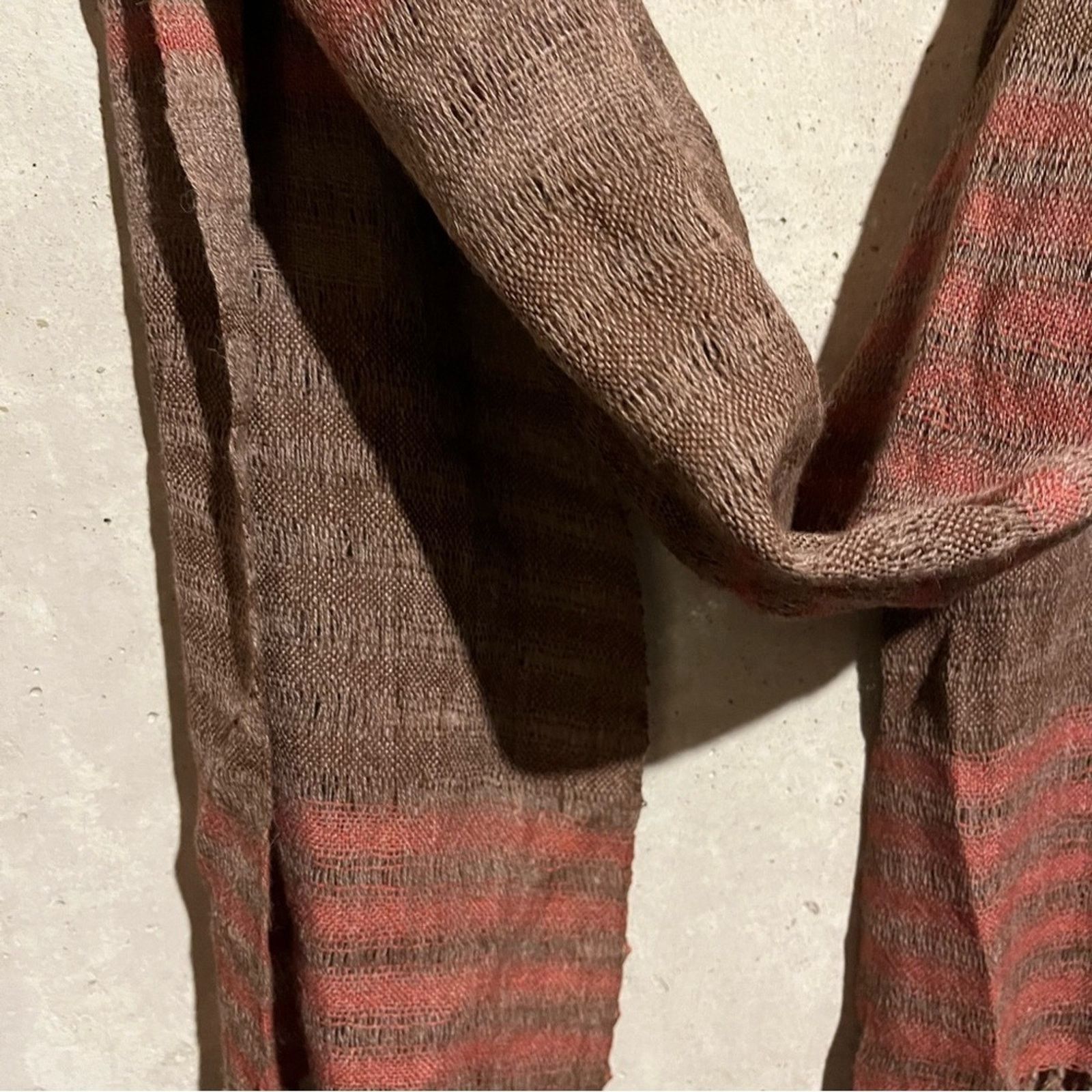 Other Living Threads NWT Ketzah Handmade Boho Scarf Wrap 20x80 Size ONE SIZE - 3 Thumbnail