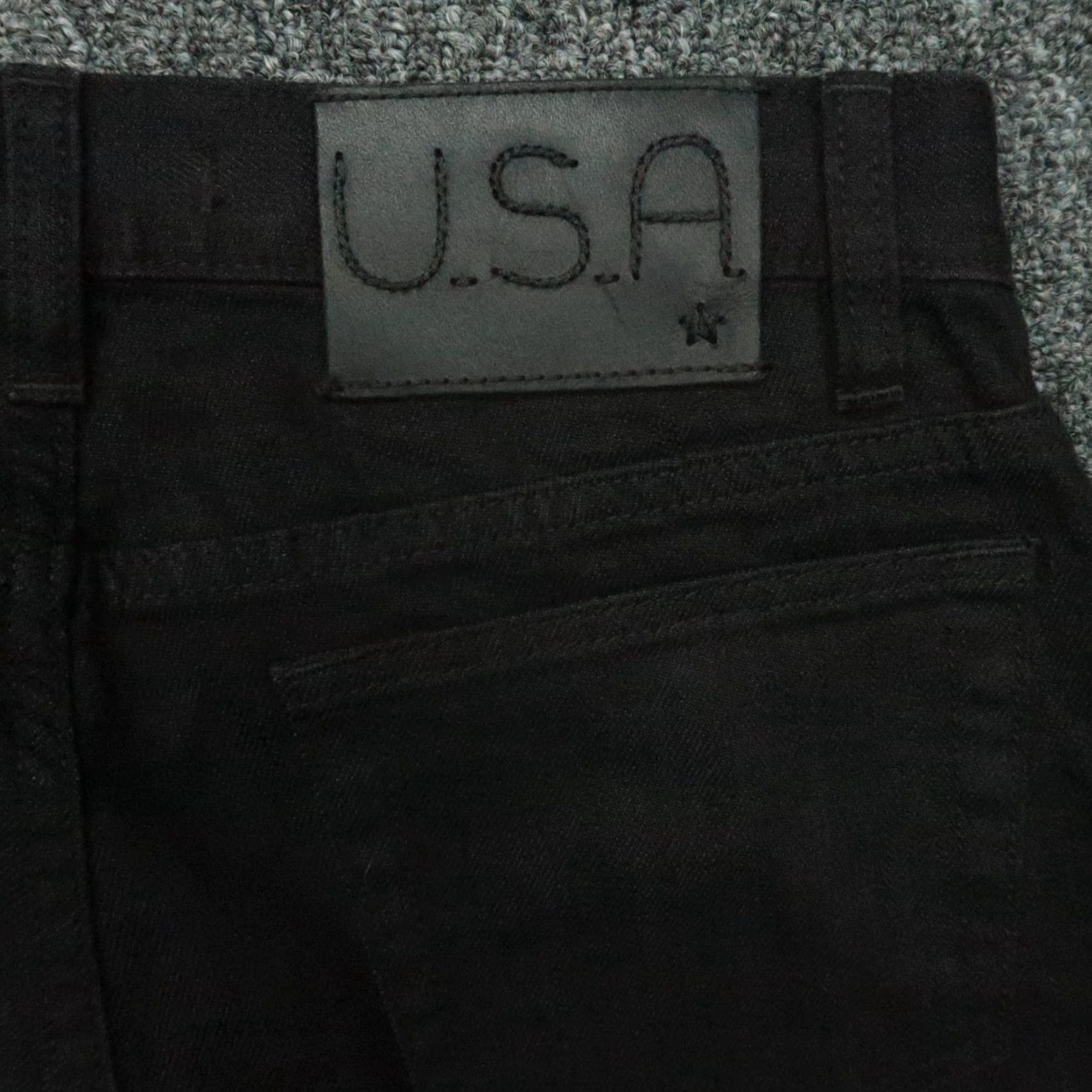 John Varvatos John Varvatos Jeans Mens 30x33 Black Bowery Slim Straight 5 Pocket Denim Size US 30 / EU 46 - 7 Thumbnail
