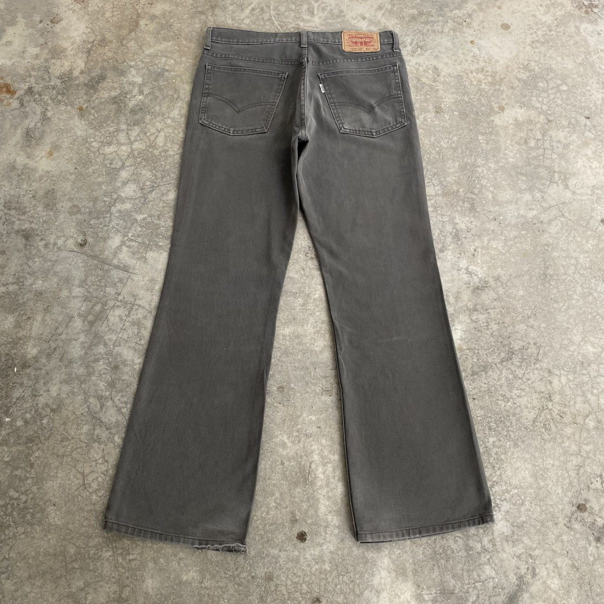 Levi's Size 33x30.5 Vintage 2001 Levis 517 Grey Flared Jeans Size US 33 - 9 Thumbnail