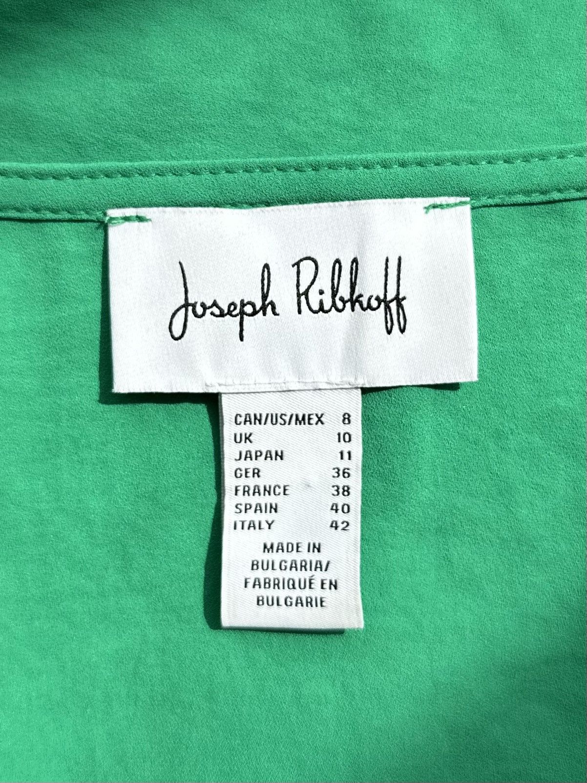 Joseph Ribkoff Joseph Ribkoff Women's Green Blouse Shirt Size US 8 Size M / US 6-8 / IT 42-44 - 4 Thumbnail