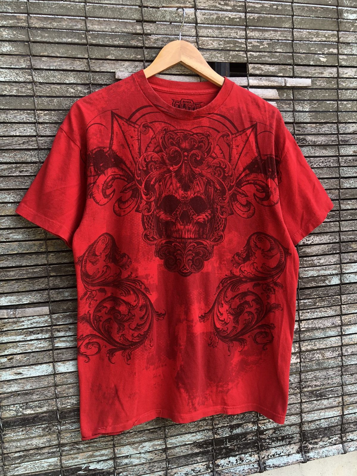 Affliction Vintage Y2K OVP MMA Elite Skulls Gothic Tee Size US L / EU 52-54 / 3 - 3 Thumbnail