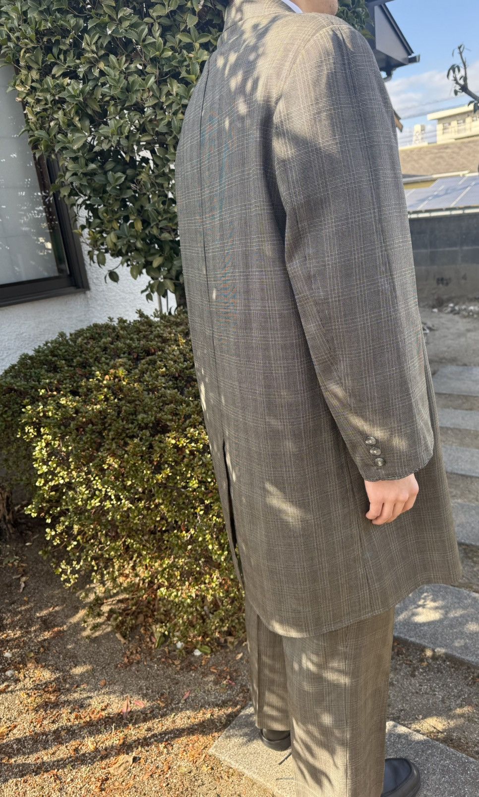Other Except in summer Vintage All Wool Check Suit SetUp L XL Size 40R - 2 Thumbnail