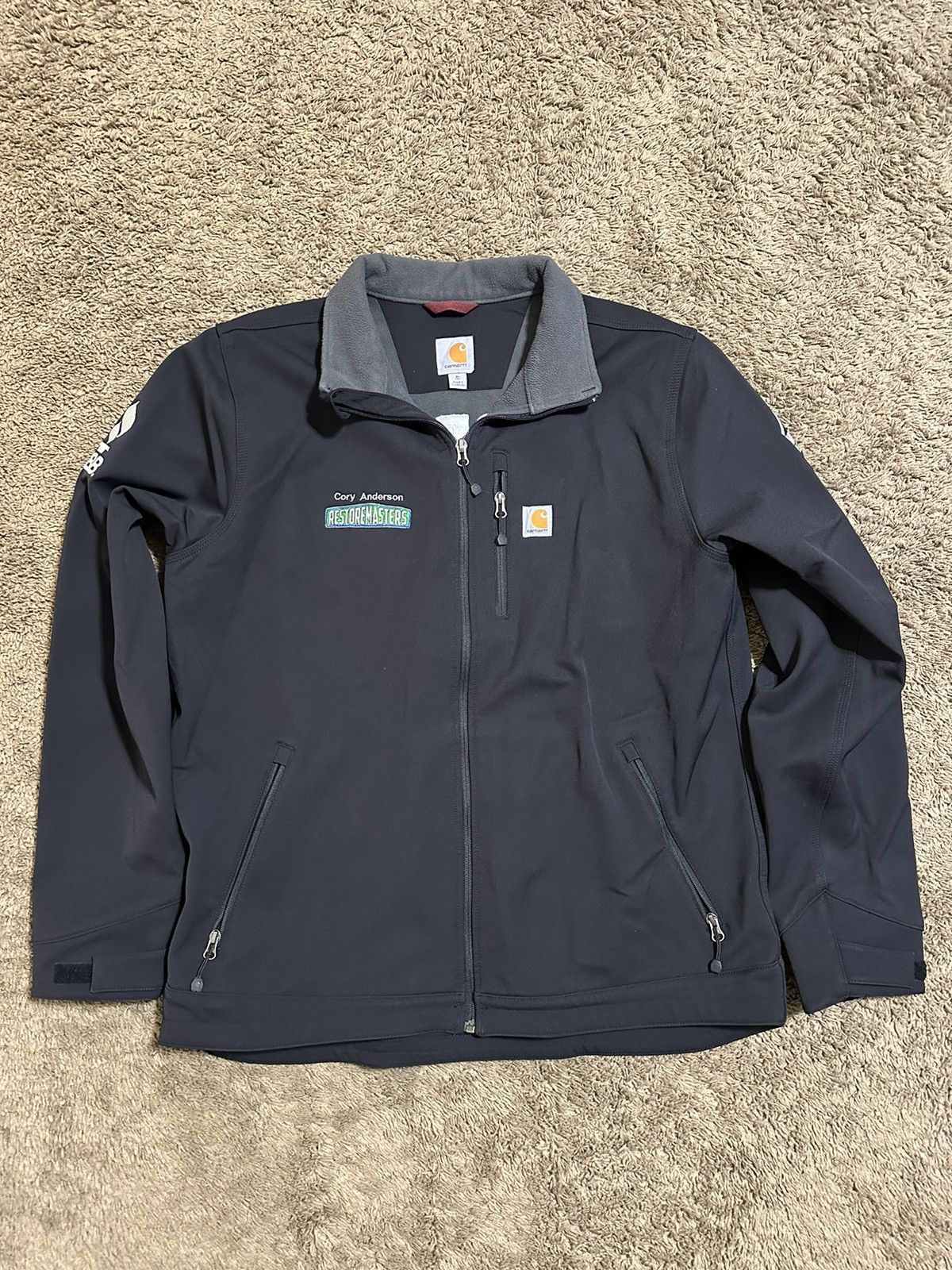 Vintage CARHARTT CROWLEY SOFT SHELL JACKET size XL