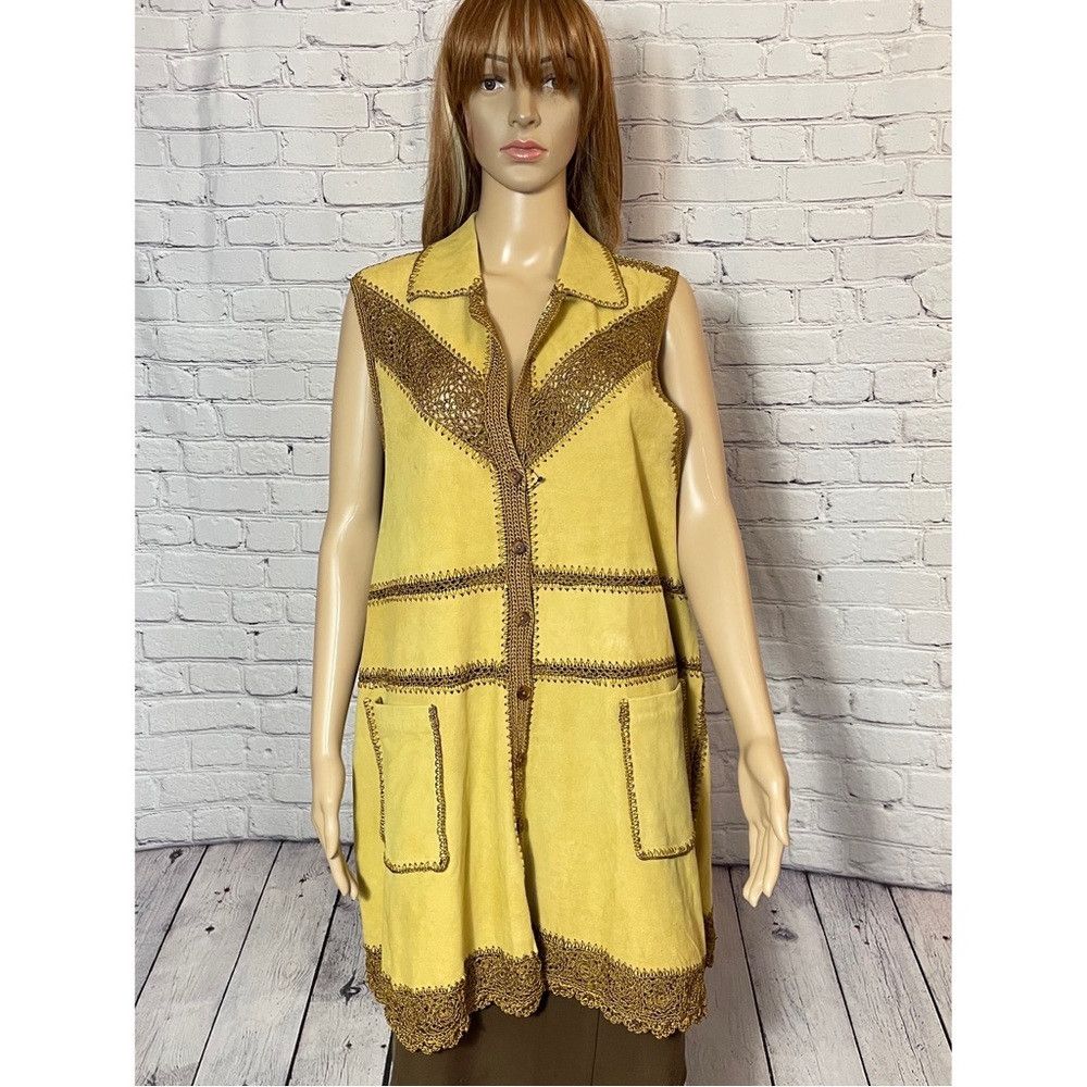 Free People New Free People Adeline Goat Leather Mini Dress Vest Size M Size M / US 6-8 / IT 42-44 - 2 Thumbnail